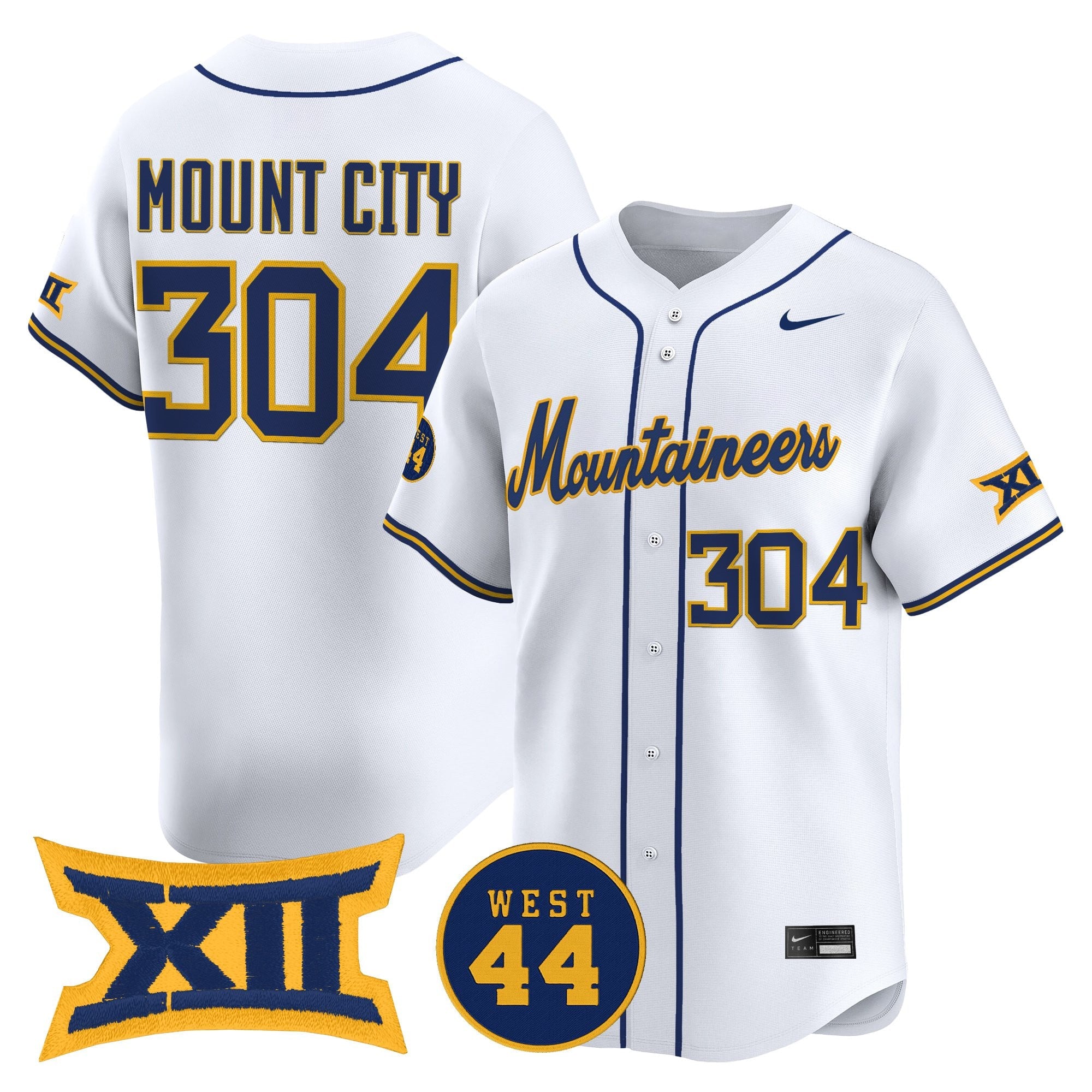 Men's West Virginia Mountaineers 2026 Vapor Premier Limited Jersey - All Stitched
