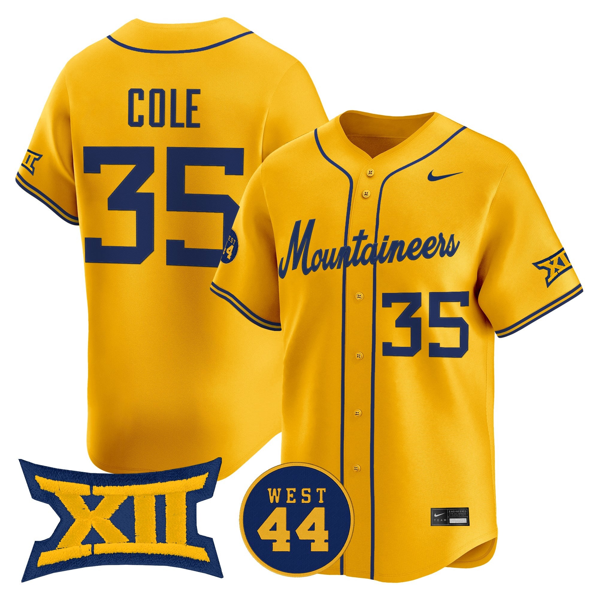 Men's West Virginia Mountaineers 2026 Vapor Premier Limited Jersey - All Stitched