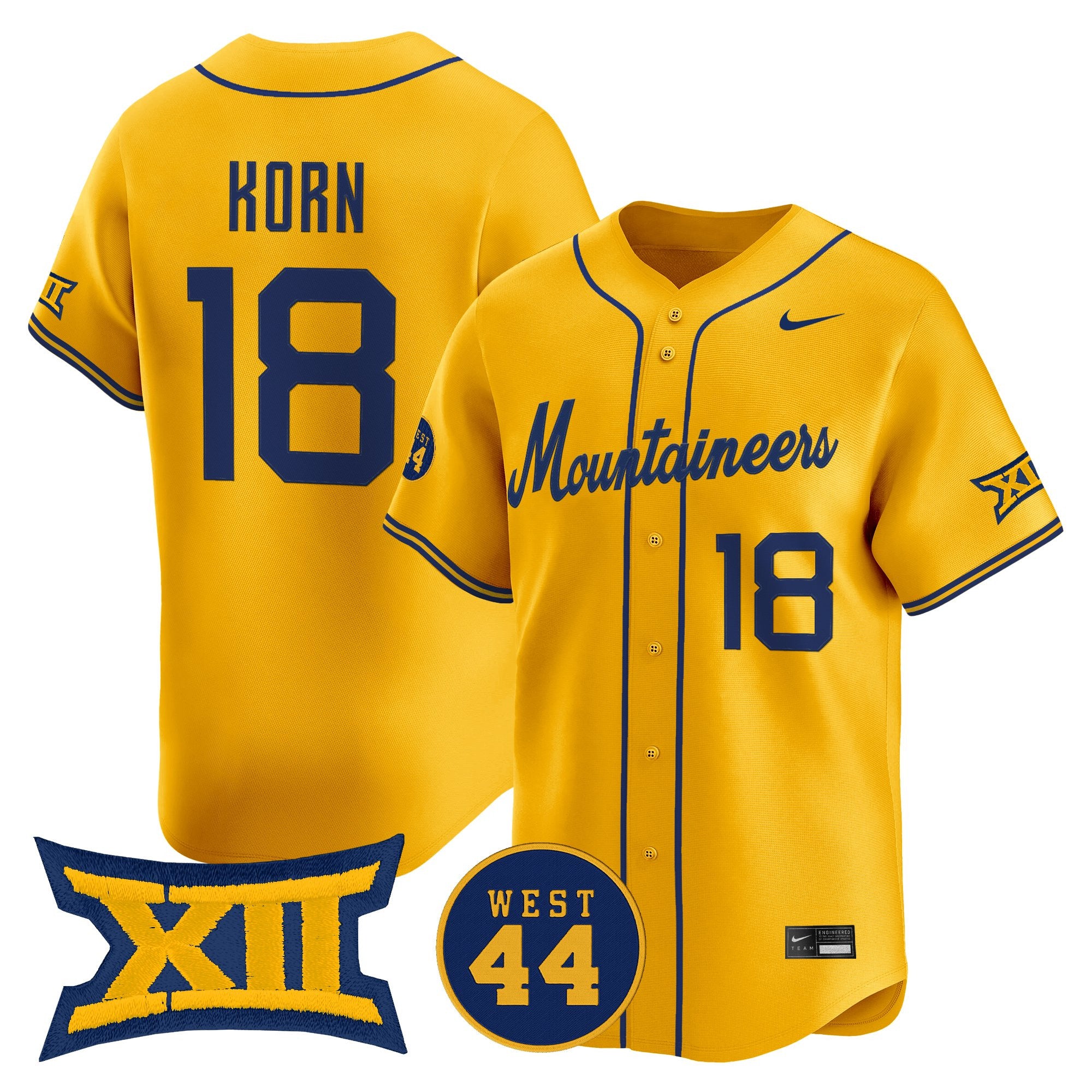 Men's West Virginia Mountaineers 2026 Vapor Premier Limited Jersey - All Stitched