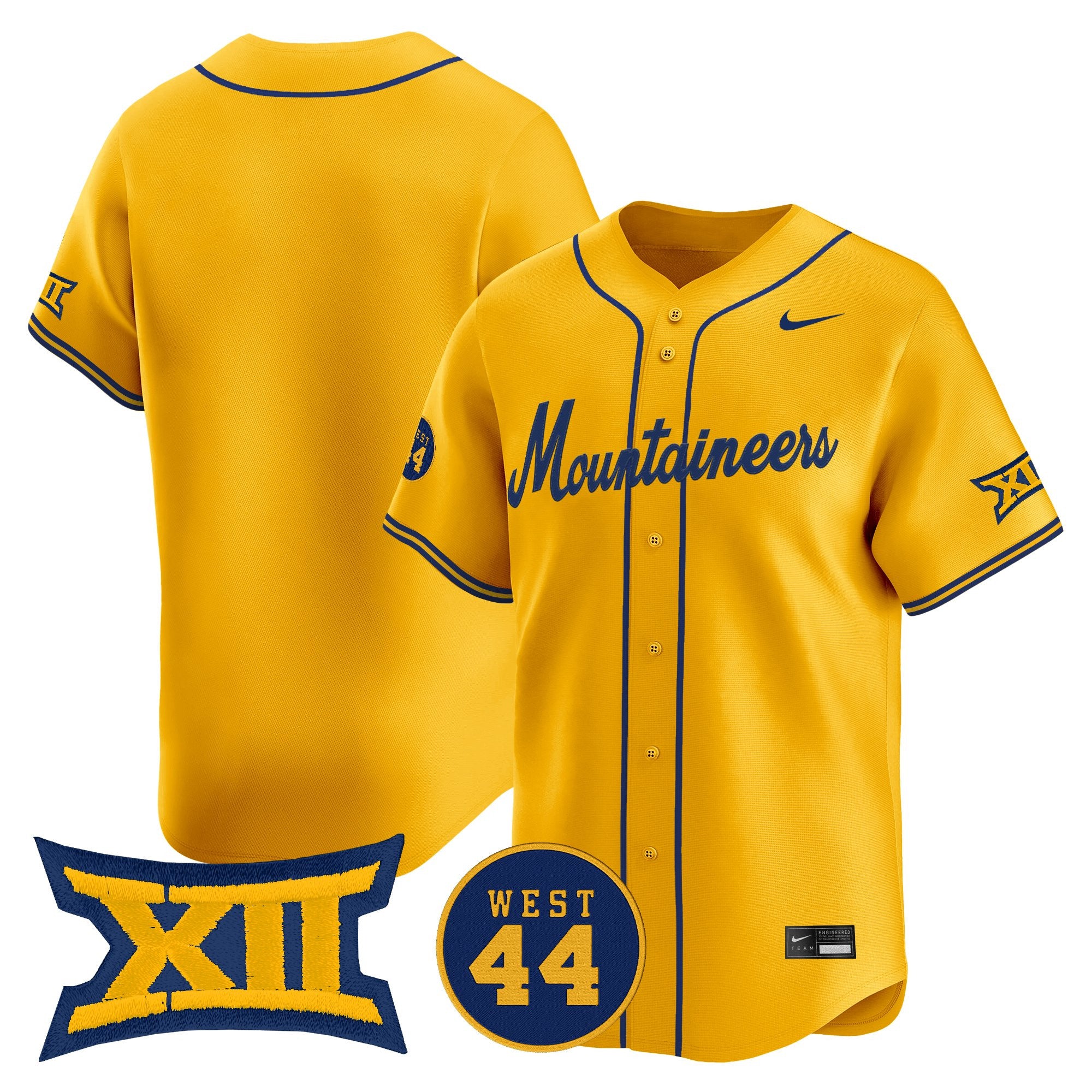Men's West Virginia Mountaineers 2026 Vapor Premier Limited Jersey - All Stitched