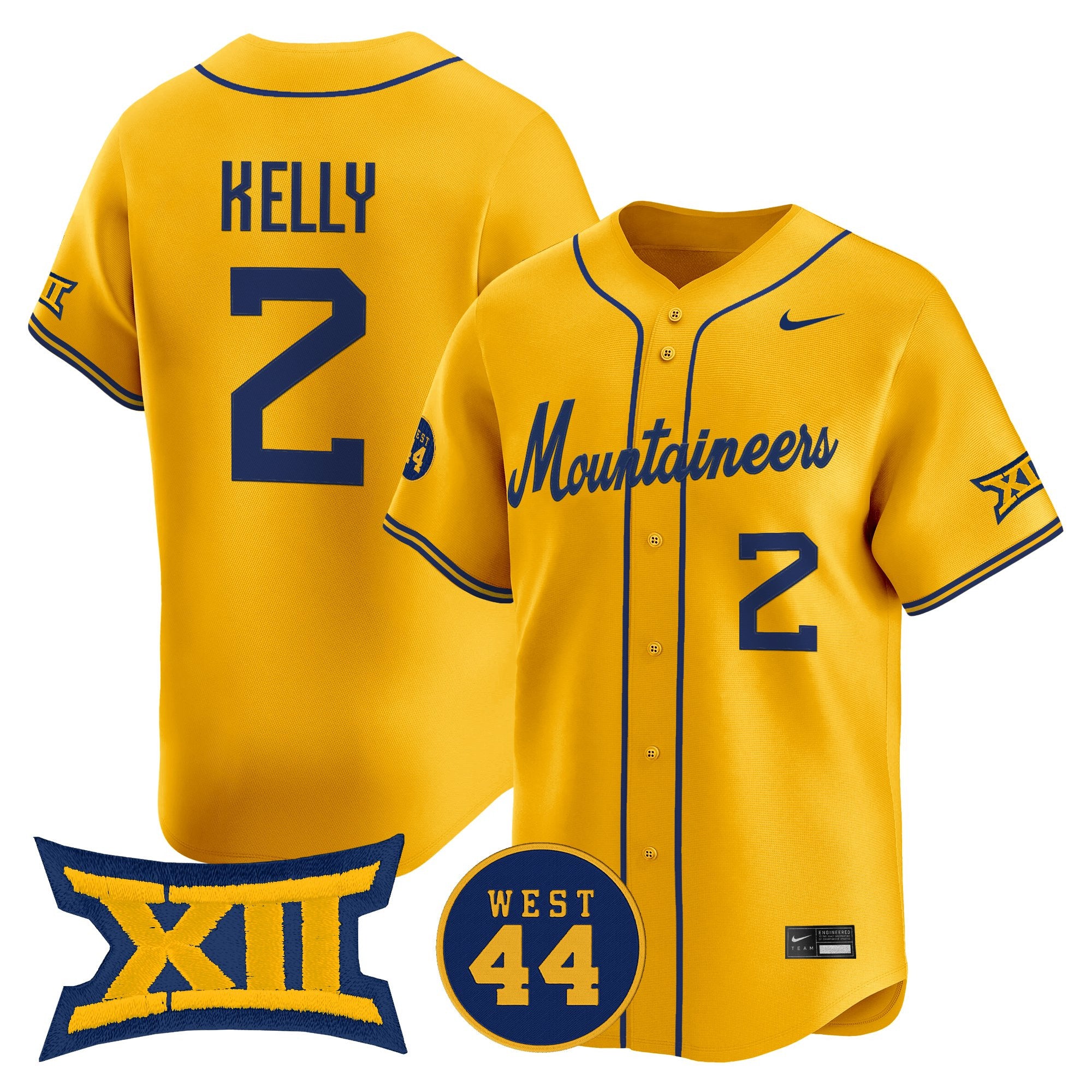 Men's West Virginia Mountaineers 2026 Vapor Premier Limited Jersey - All Stitched
