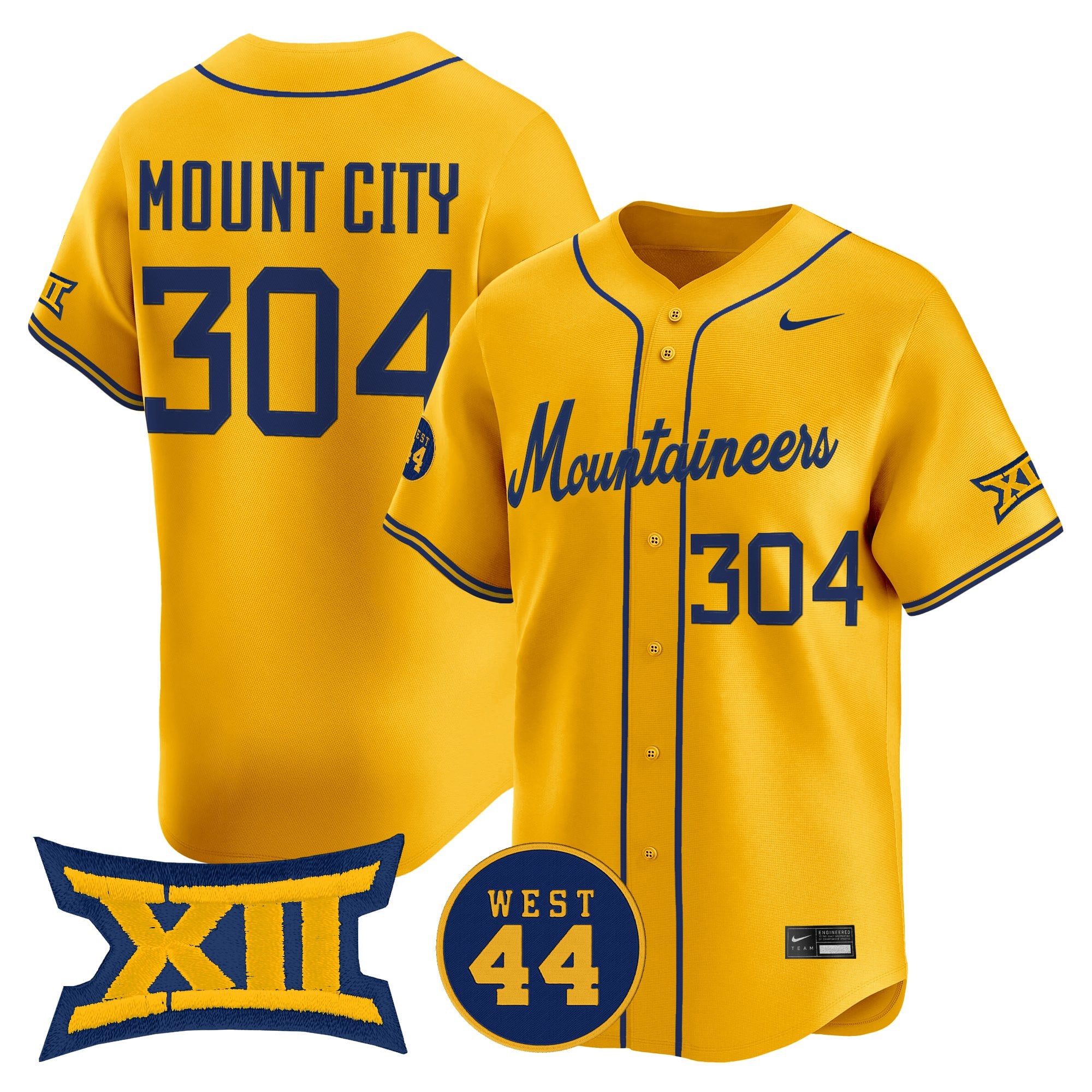 Men's West Virginia Mountaineers 2026 Vapor Premier Limited Jersey - All Stitched