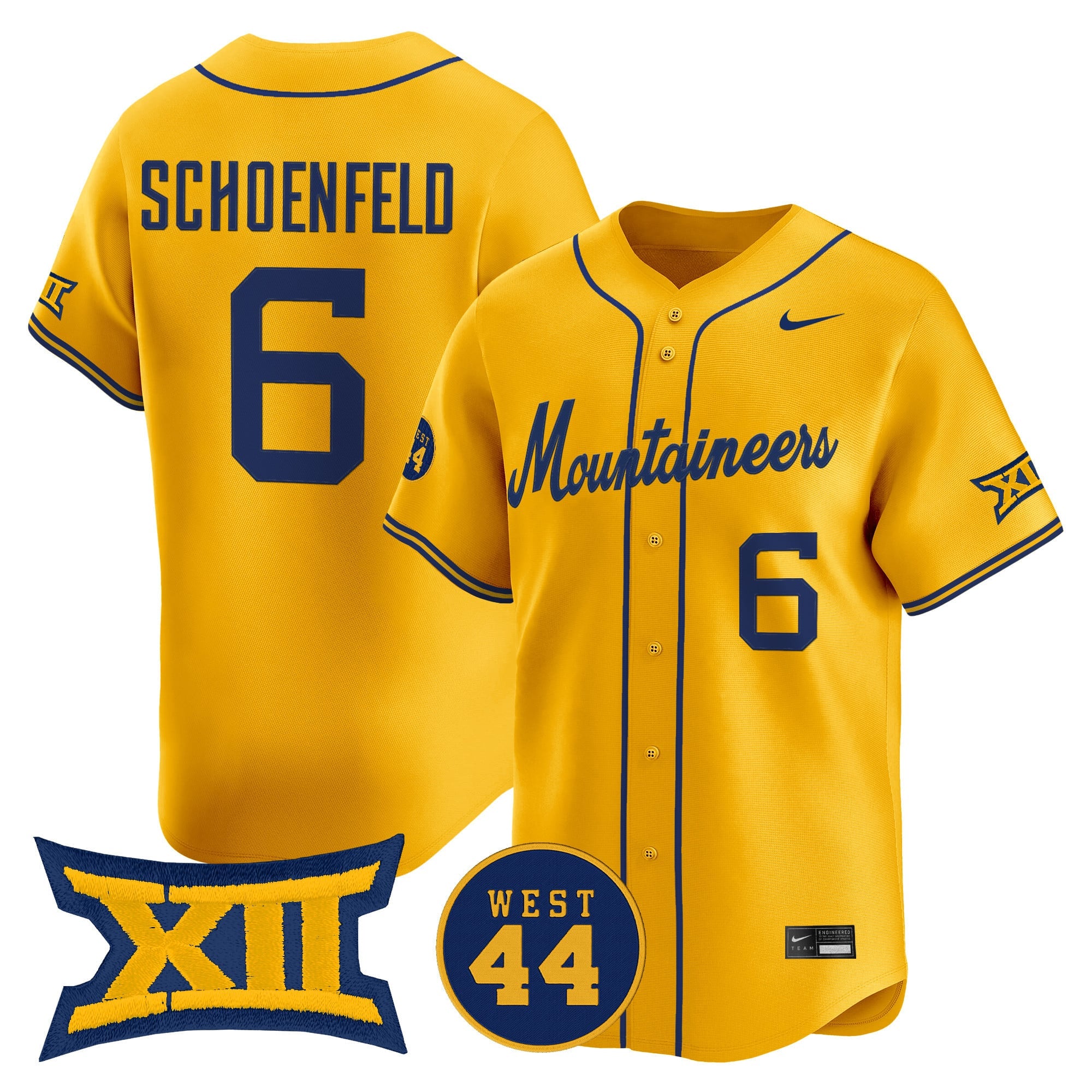 Men's West Virginia Mountaineers 2026 Vapor Premier Limited Jersey - All Stitched