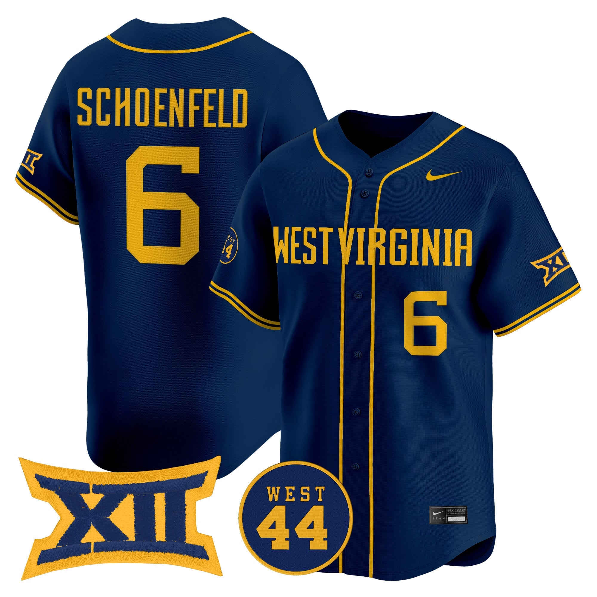 Men's West Virginia Mountaineers 2026 Vapor Premier Limited Jersey - All Stitched