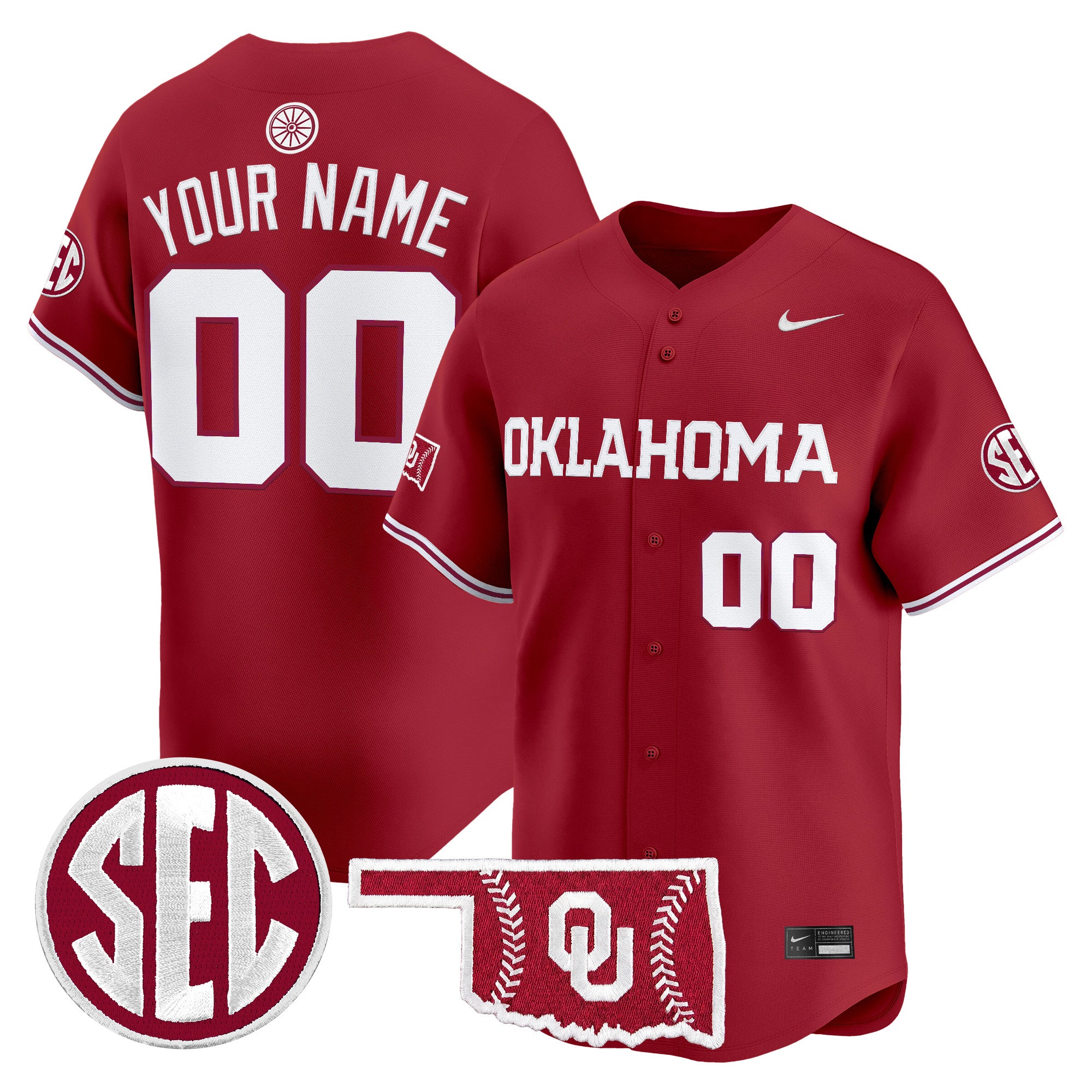 Oklahoma Sooners 2026 Vapor Premier Limited Custom Jersey - All Stitched