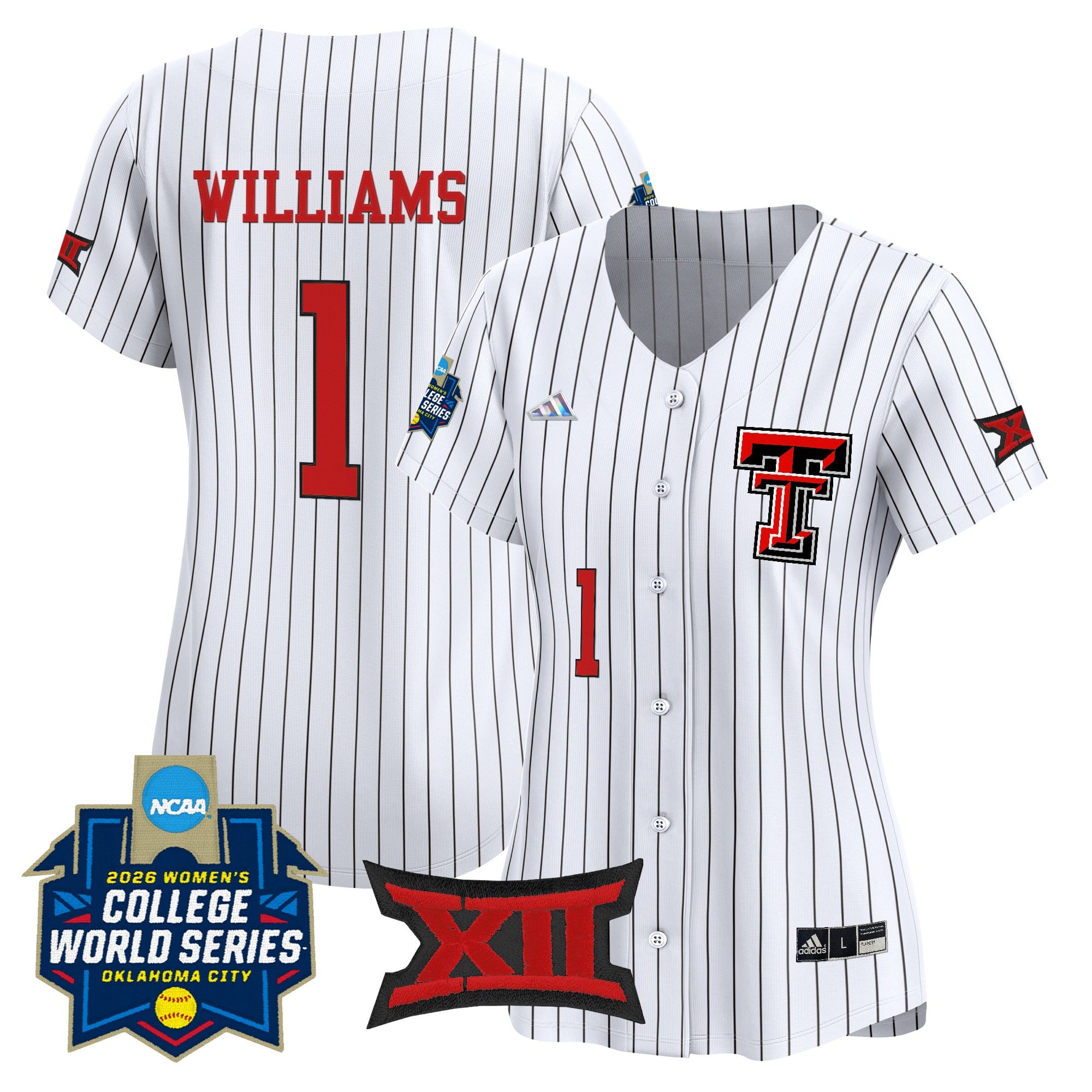 Women's Texas Tech Red Raiders Softball 2026 World Series (WCWS) Vapor Premier Limited Jersey - All Stitched