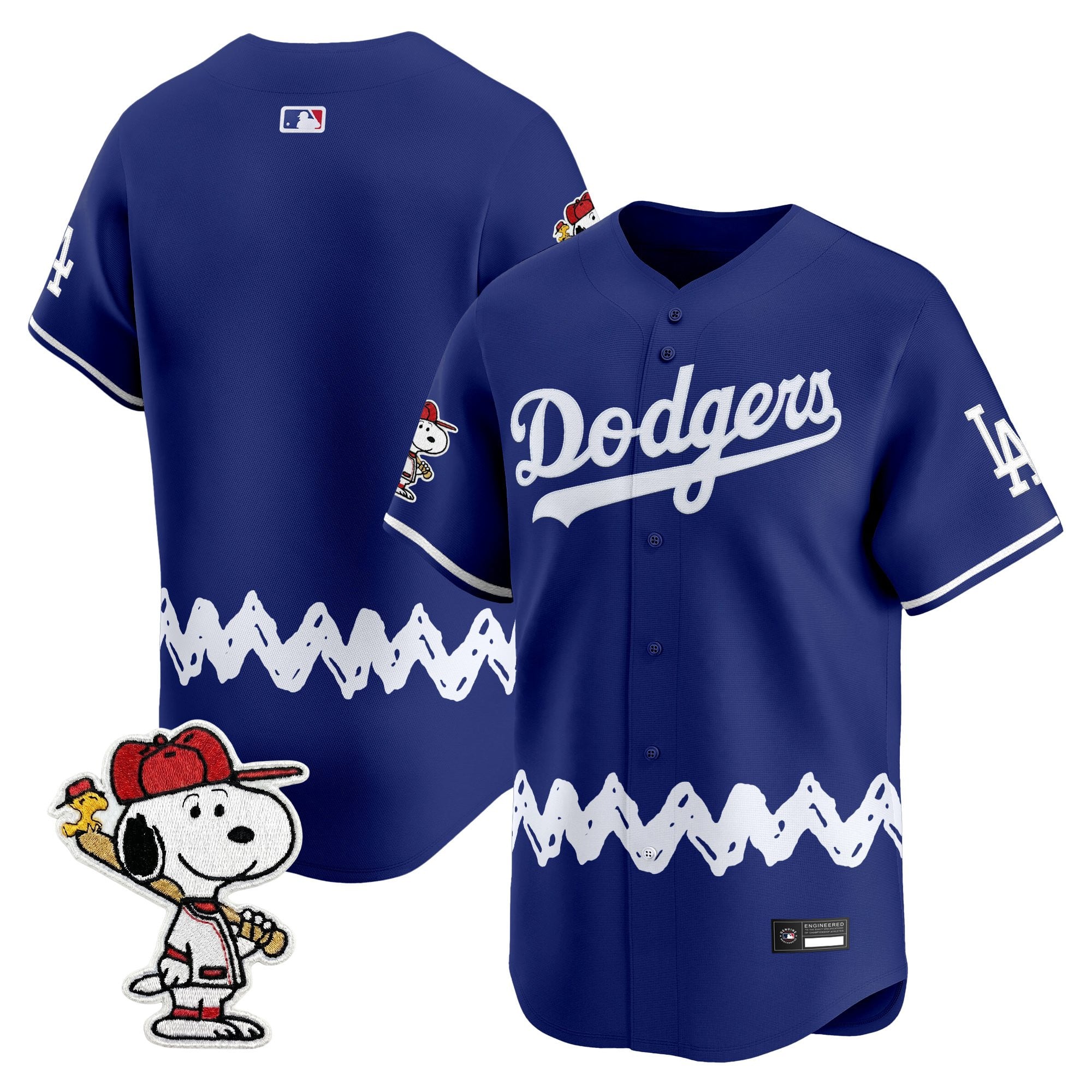 Men's Los Angeles Dodgers x Peanuts Vapor Premier Limited Jersey - Stitched