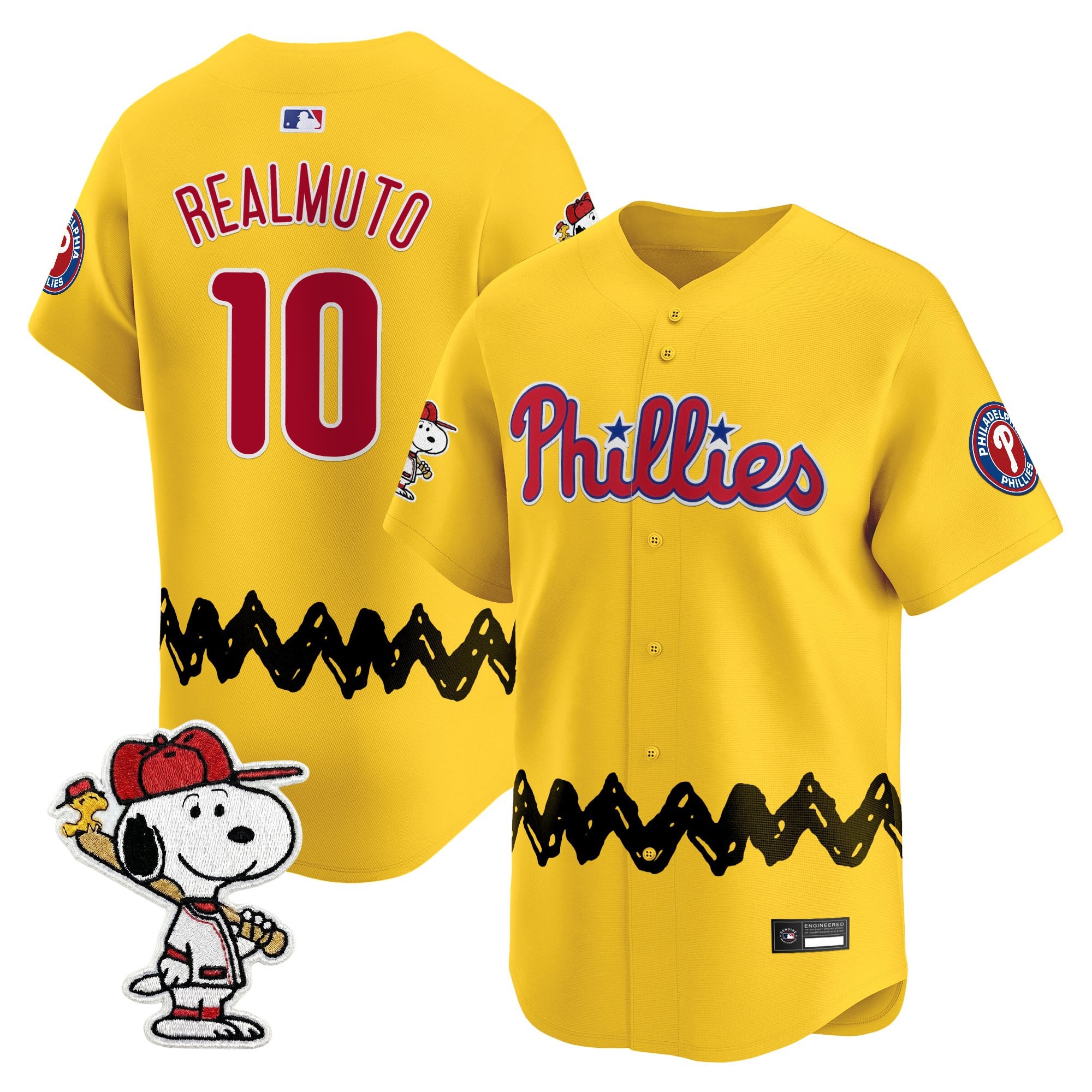 Men's Philadelphia Phillies x Peanuts Vapor Premier Limited Jersey - Stitched