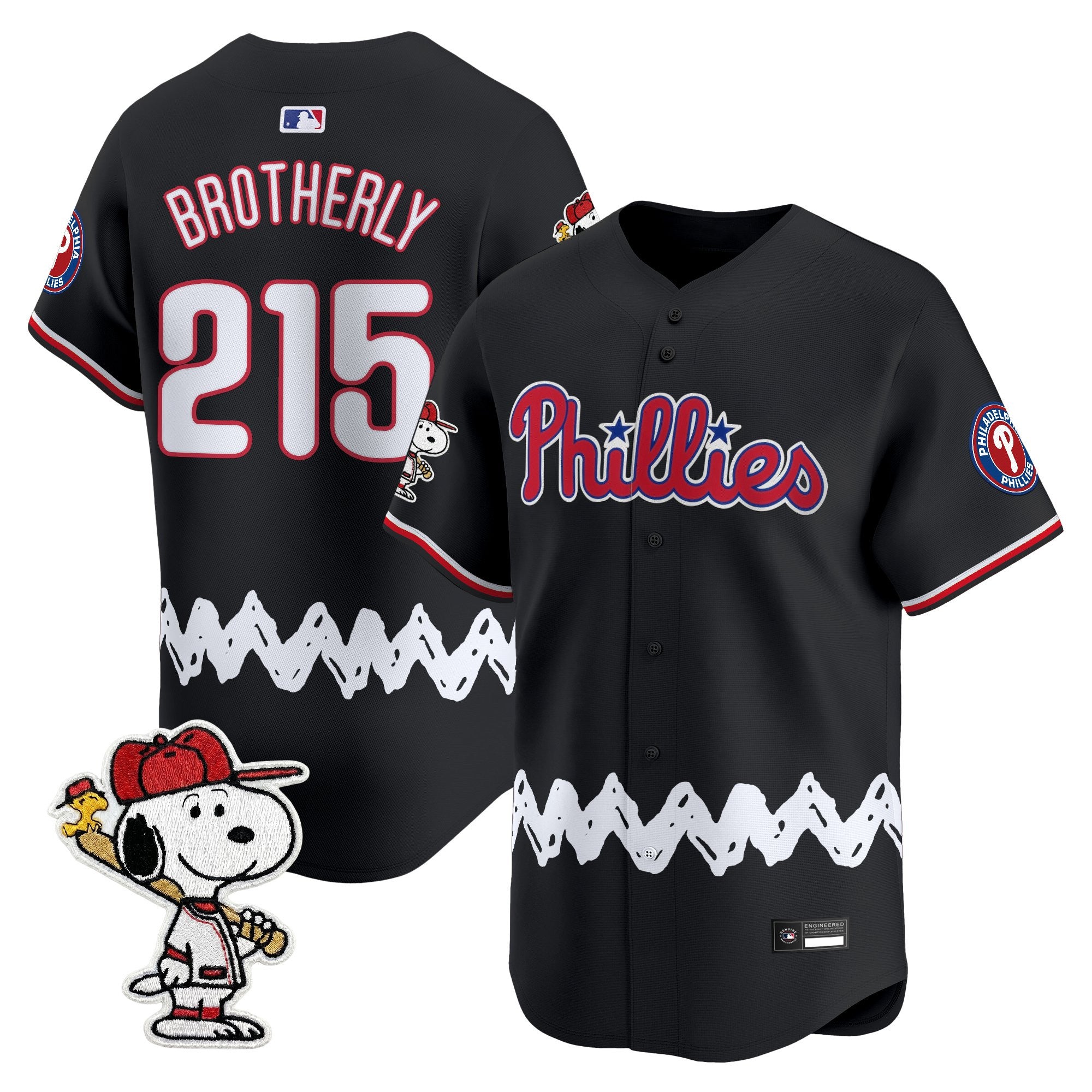 Men's Philadelphia Phillies x Peanuts Vapor Premier Limited Jersey - Stitched