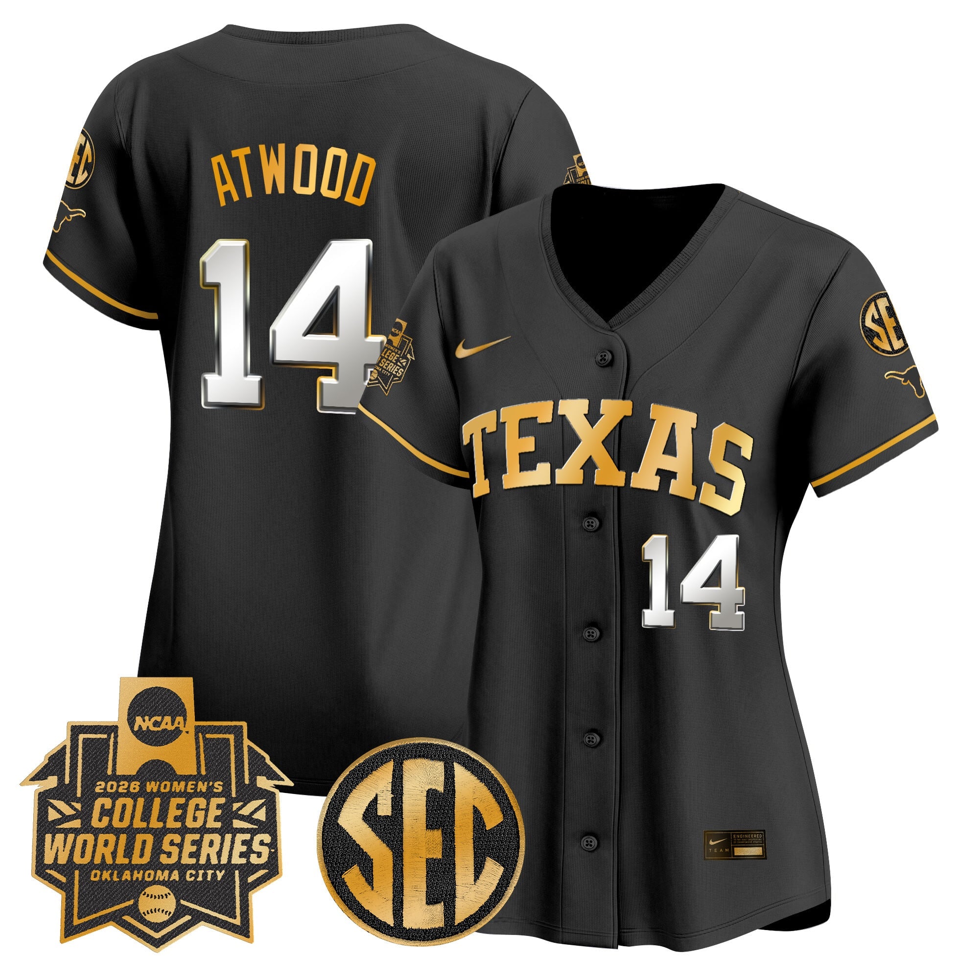 Women's Texas Longhorns Softball 2026 World Series (WCWS) Vapor Premier Limited Jersey - All Stitched