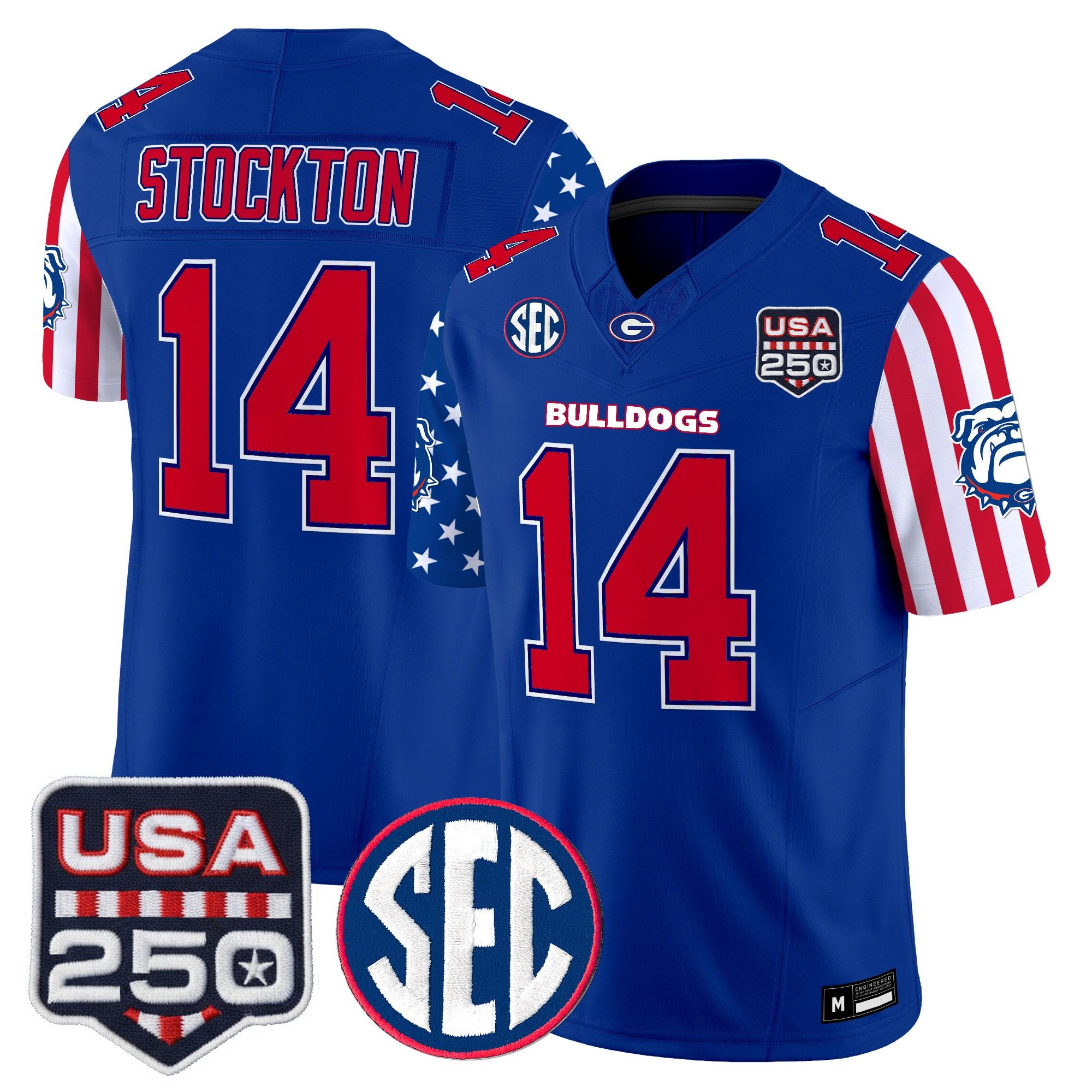 Men's Georgia Bulldogs "America 250 Edition" Vapor Limited Jersey - All Stitched