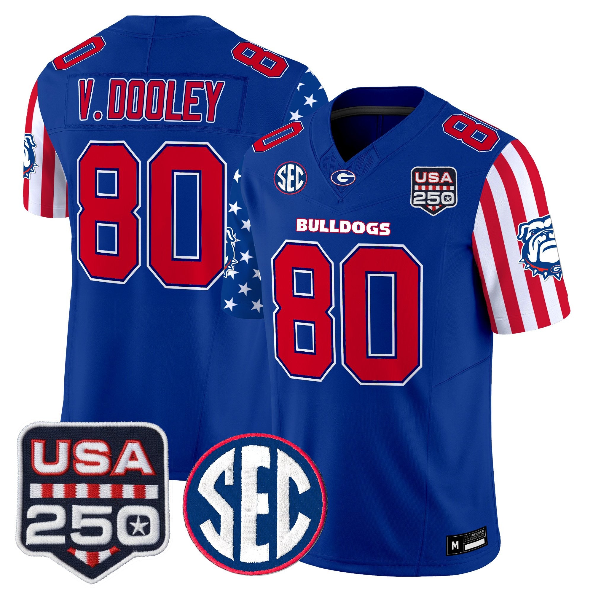 Men's Georgia Bulldogs "America 250 Edition" Vapor Limited Jersey - All Stitched