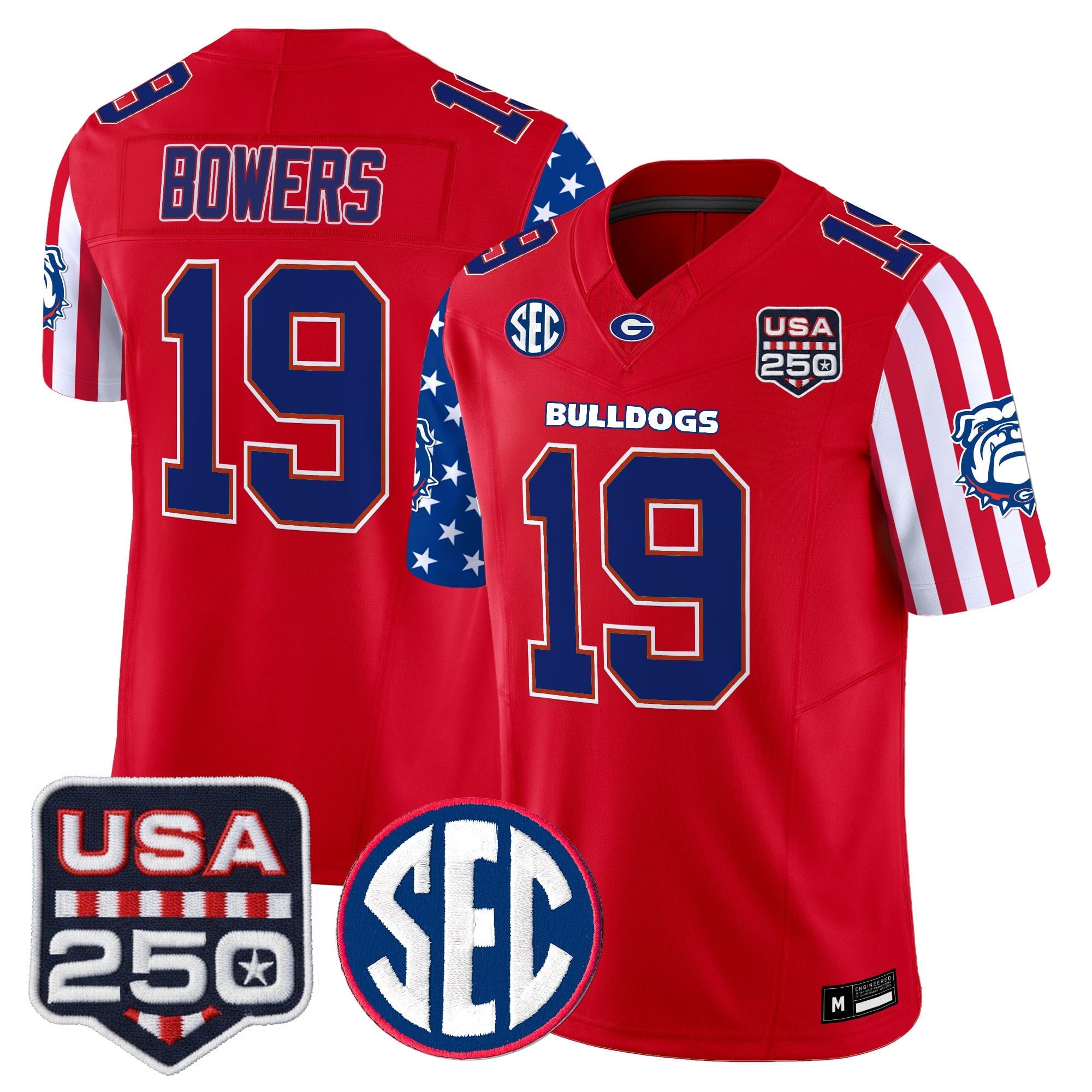Men's Georgia Bulldogs "America 250 Edition" Vapor Limited Jersey - All Stitched