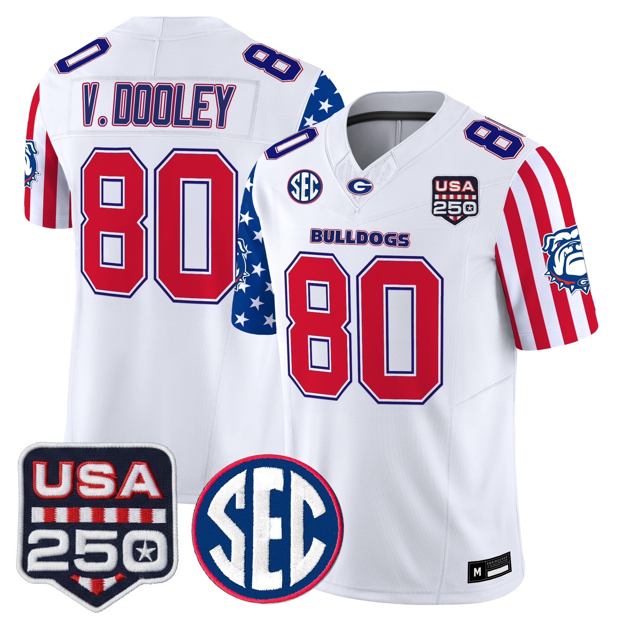 Men's Georgia Bulldogs "America 250 Edition" Vapor Limited Jersey - All Stitched