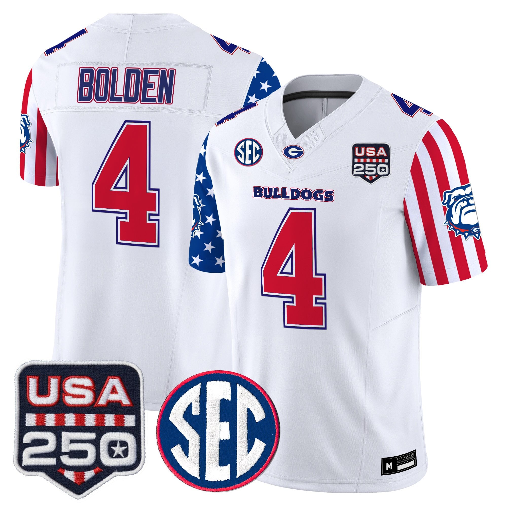 Men's Georgia Bulldogs "America 250 Edition" Vapor Limited Jersey - All Stitched