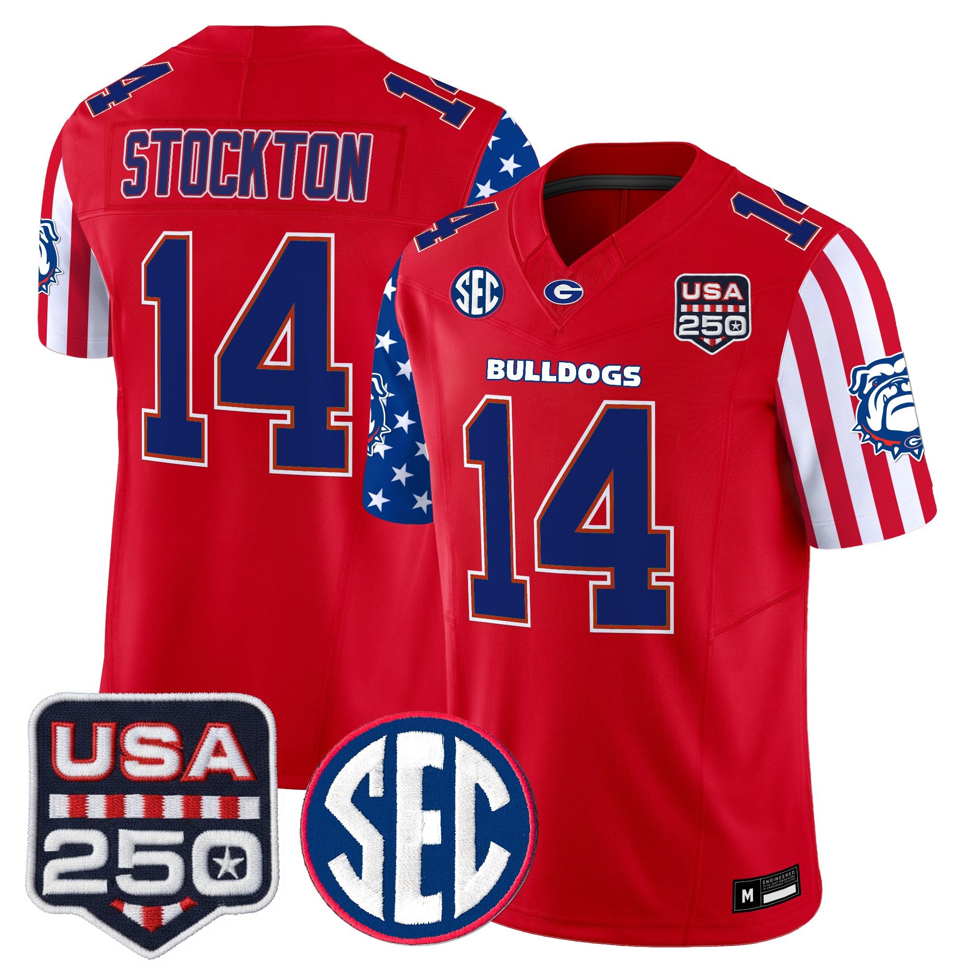 Men's Georgia Bulldogs "America 250 Edition" Vapor Limited Jersey - All Stitched