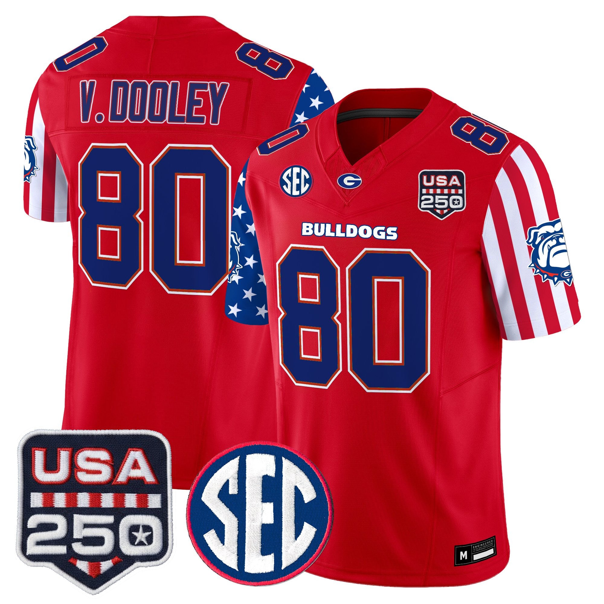 Men's Georgia Bulldogs "America 250 Edition" Vapor Limited Jersey - All Stitched