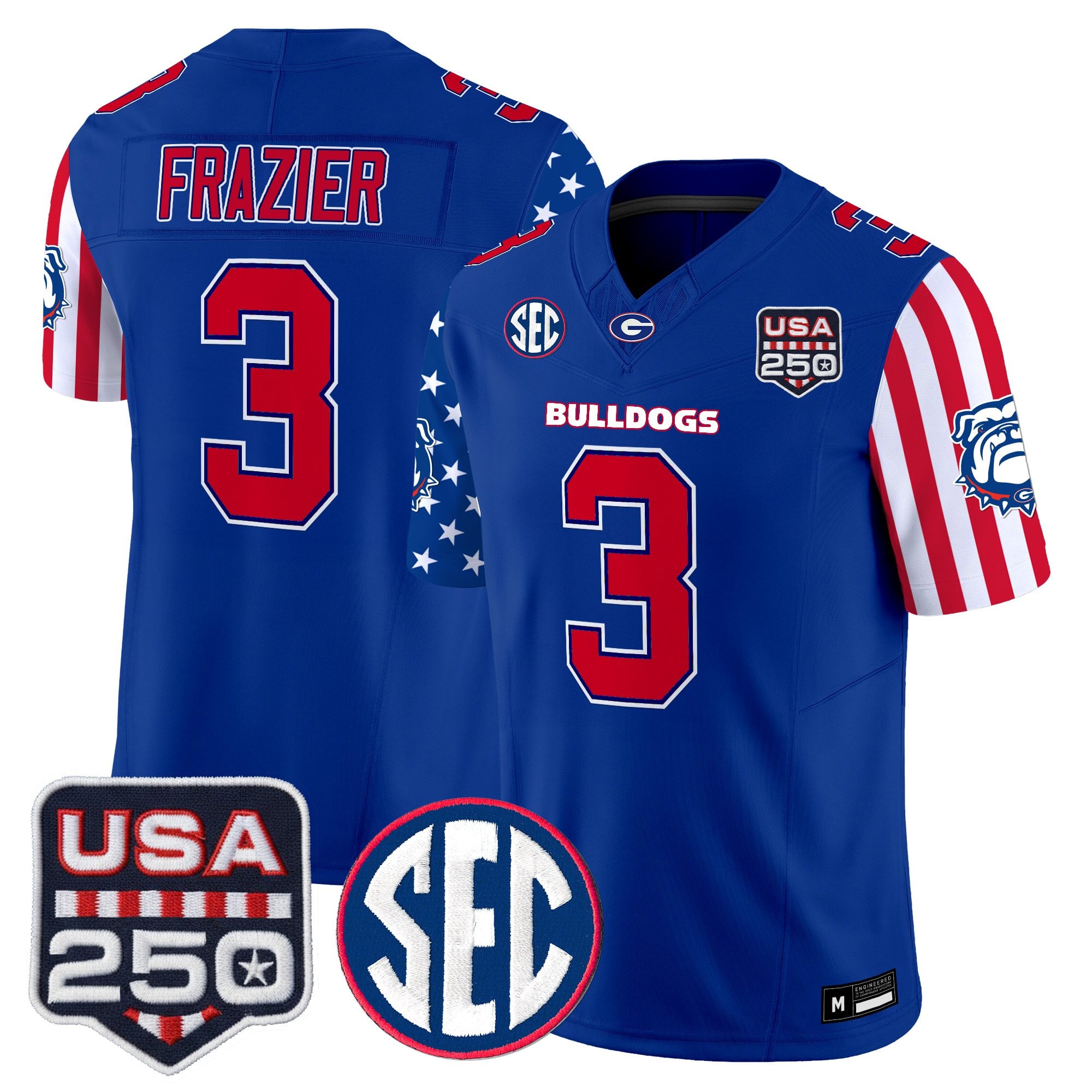 Men's Georgia Bulldogs "America 250 Edition" Vapor Limited Jersey - All Stitched