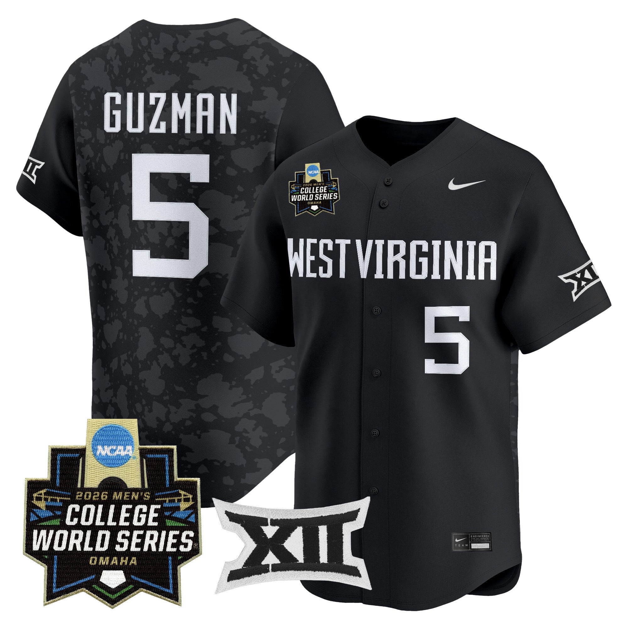 Men's West Virginia Mountaineers 2026 World Series Patch Vapor Premier Limited Jersey - All Stitched