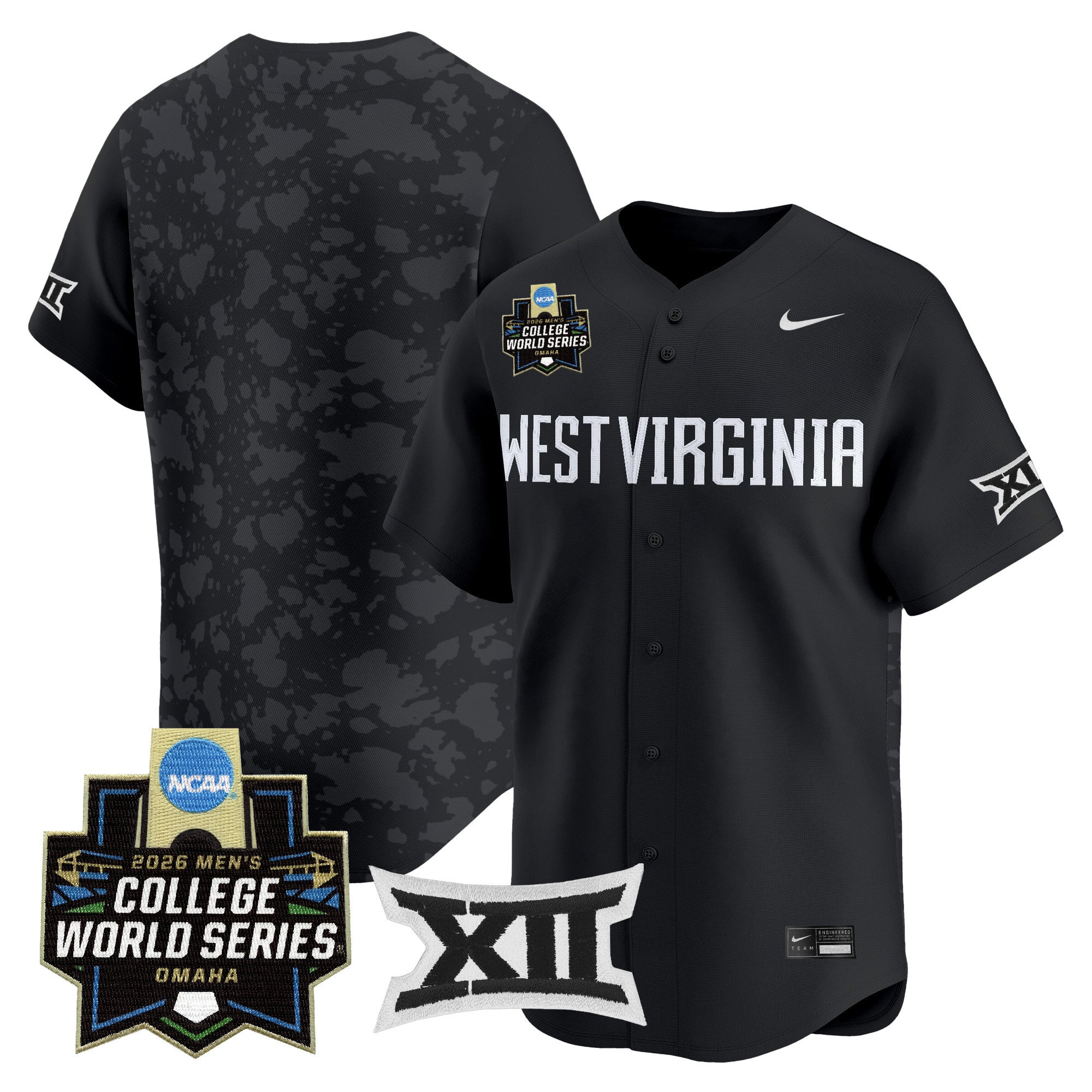 Men's West Virginia Mountaineers 2026 World Series Patch Vapor Premier Limited Jersey - All Stitched