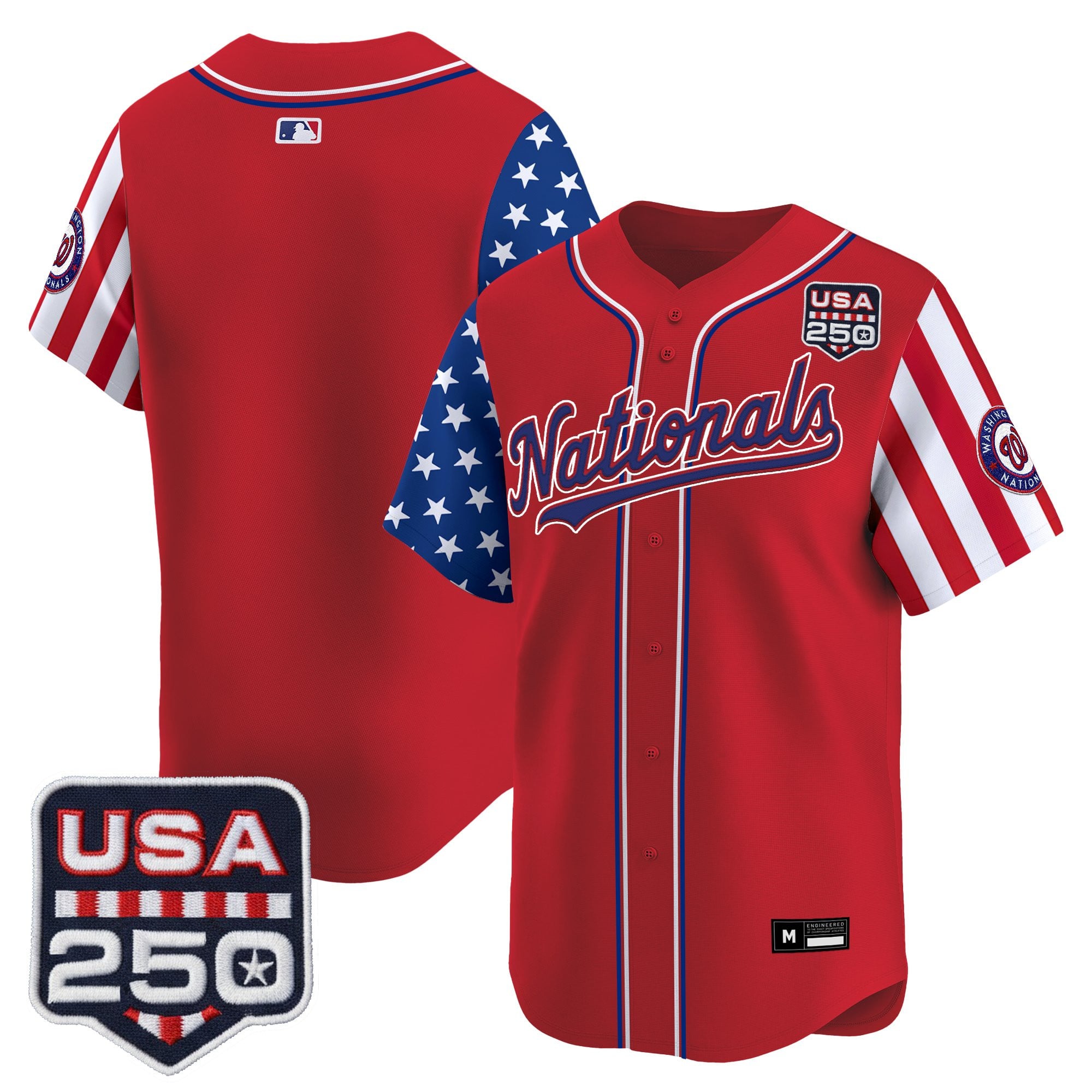 Men's Washington Nationals "America 250 Edition" Vapor Premier Limited Jersey - All Stitched