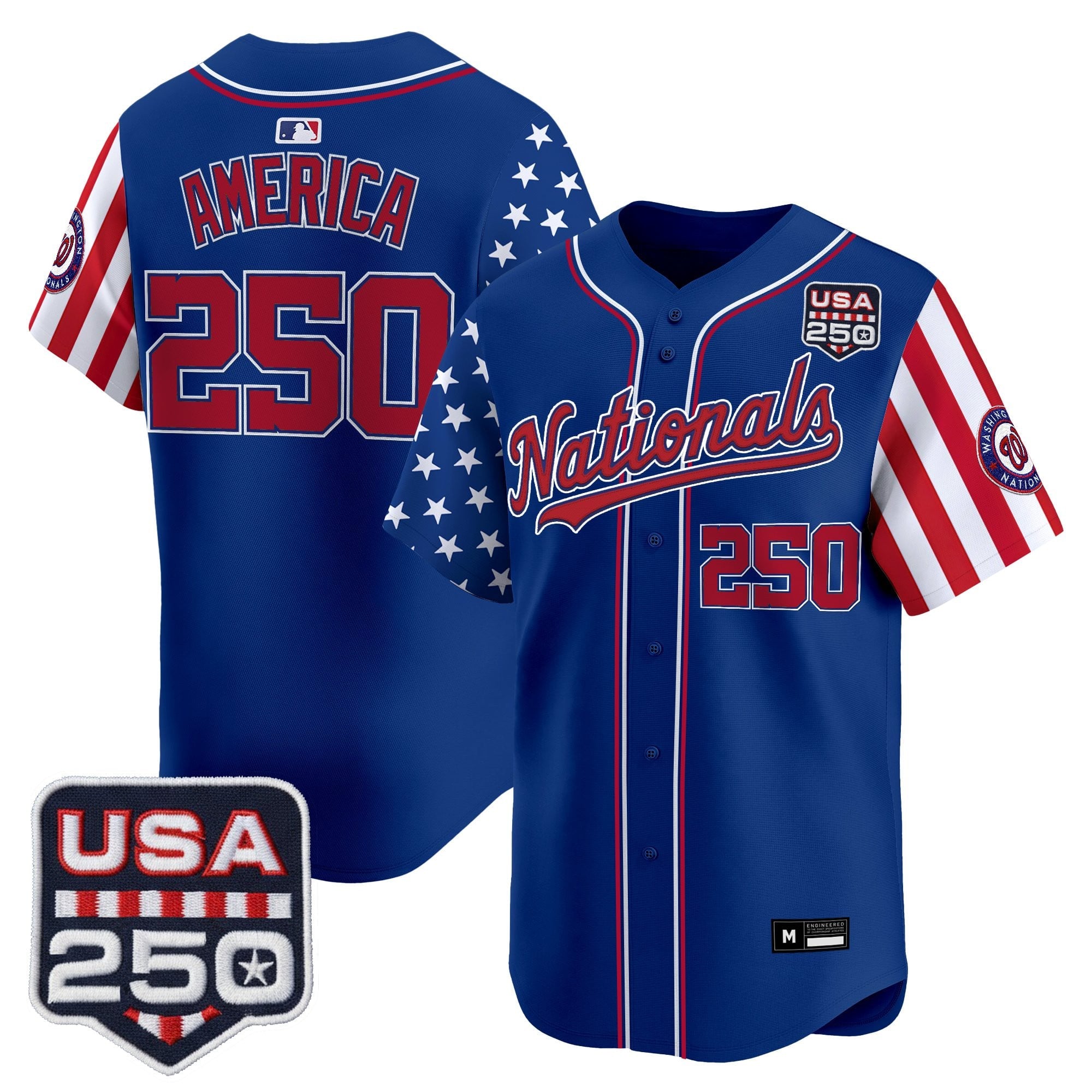 Men's Washington Nationals "America 250 Edition" Vapor Premier Limited Jersey - All Stitched