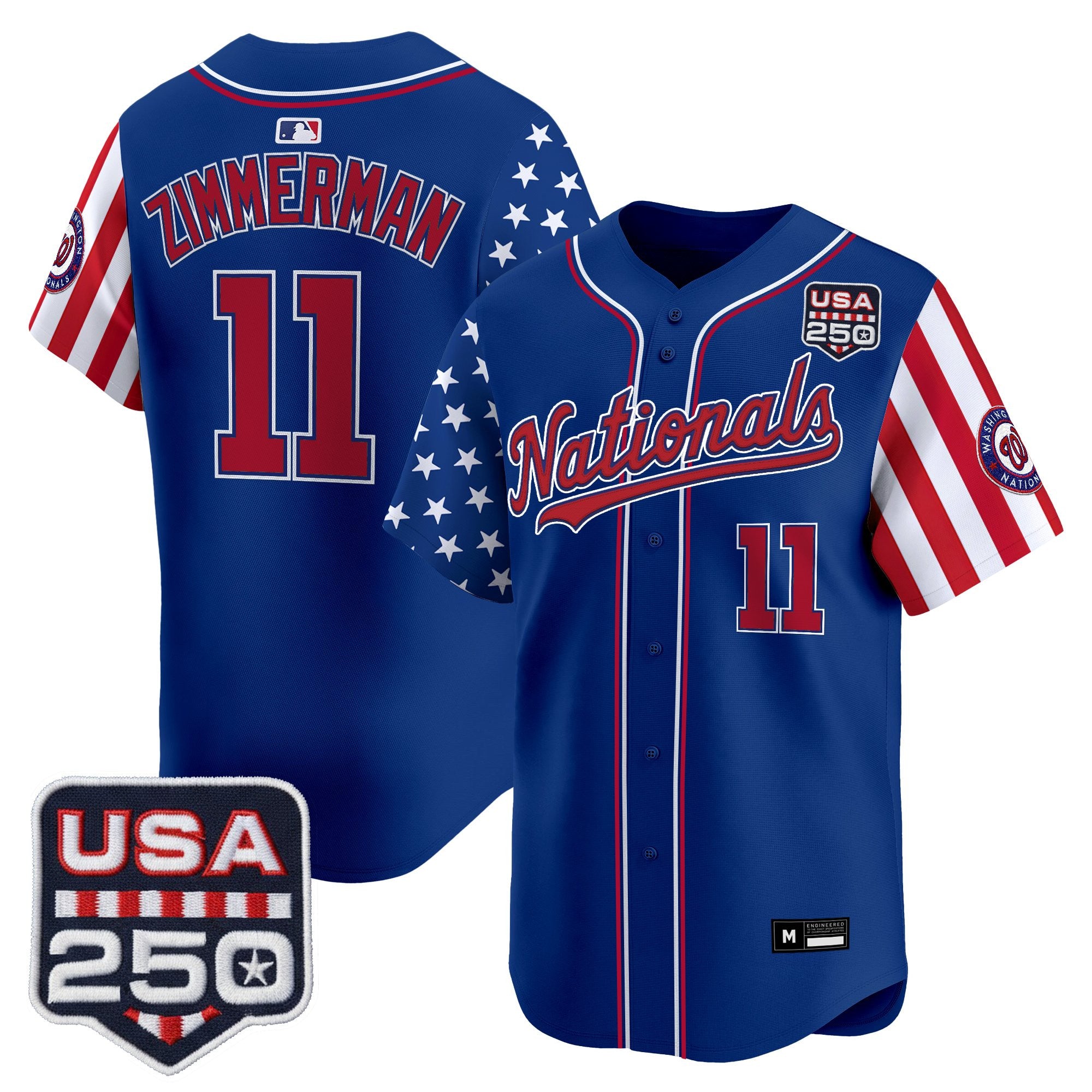 Men's Washington Nationals "America 250 Edition" Vapor Premier Limited Jersey - All Stitched