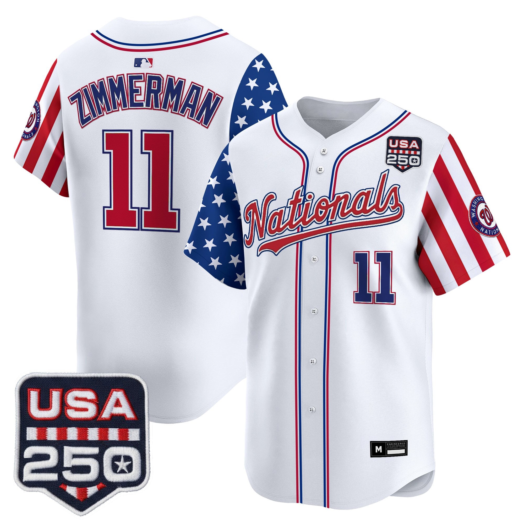 Men's Washington Nationals "America 250 Edition" Vapor Premier Limited Jersey - All Stitched