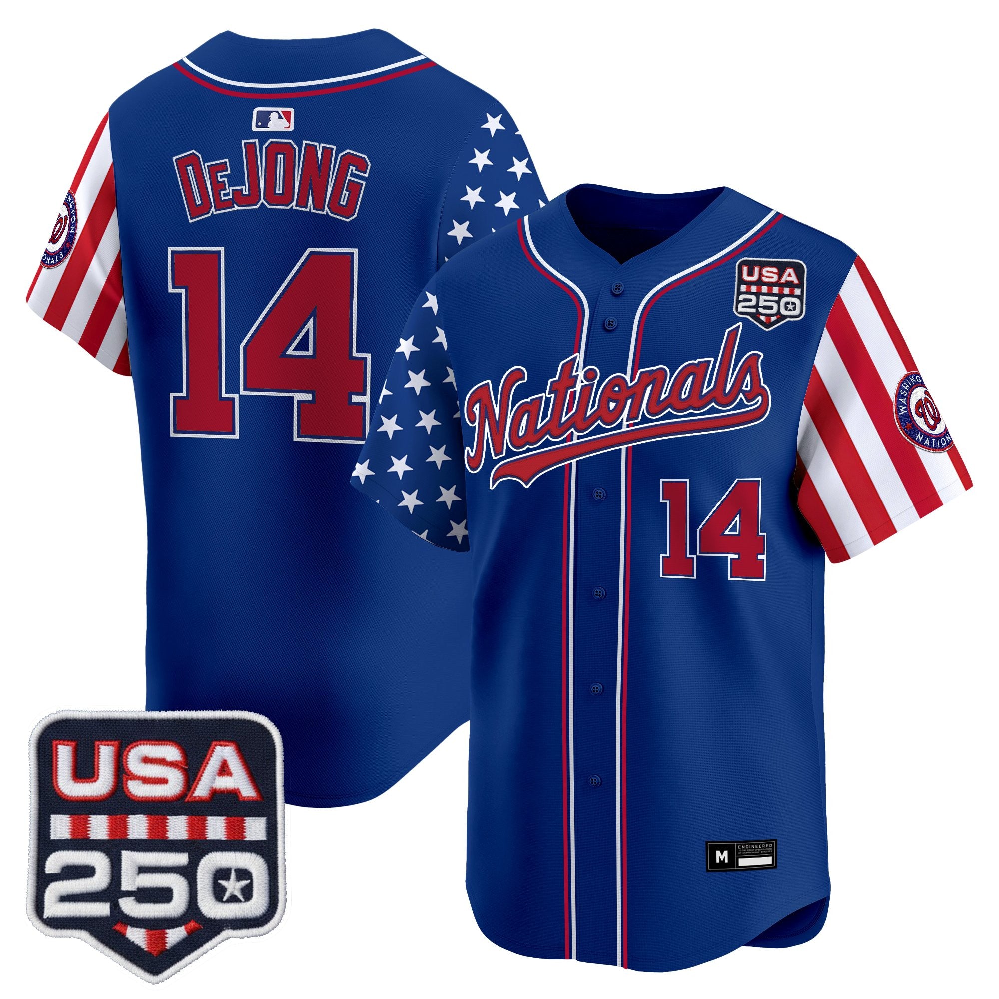 Men's Washington Nationals "America 250 Edition" Vapor Premier Limited Jersey - All Stitched