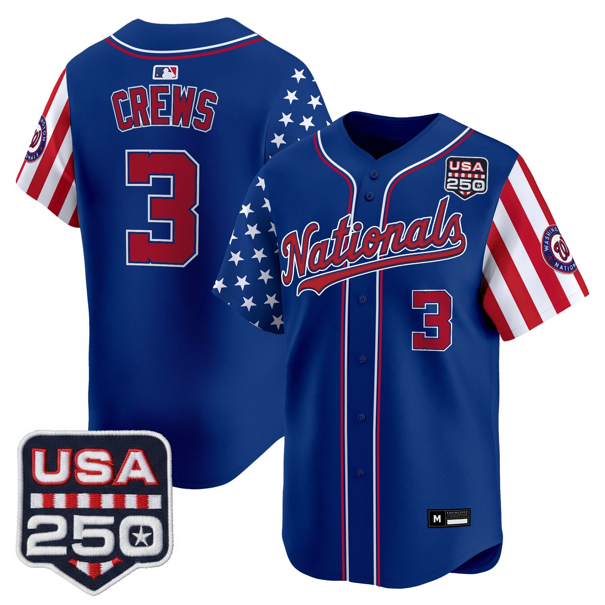 Men's Washington Nationals "America 250 Edition" Vapor Premier Limited Jersey - All Stitched