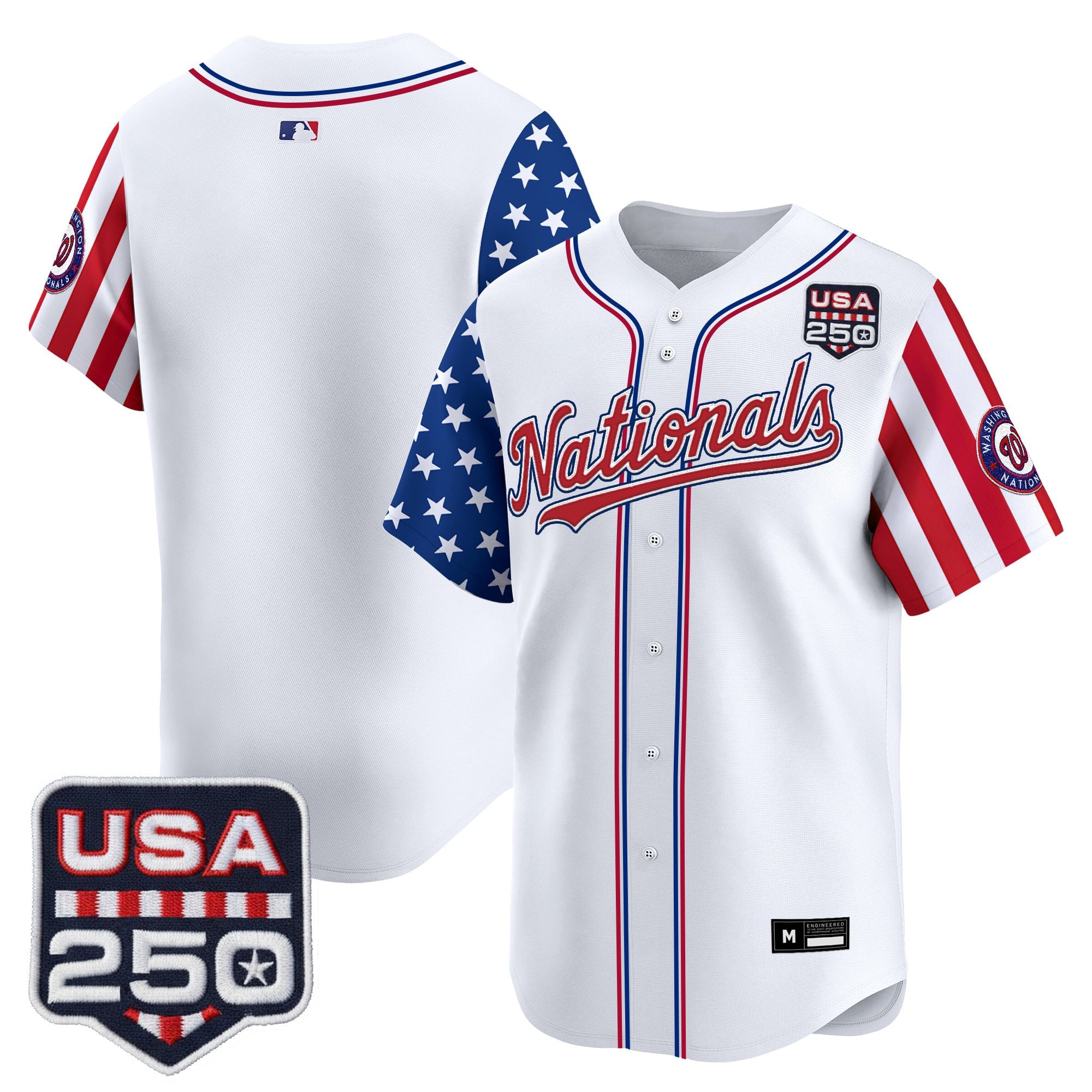 Men's Washington Nationals "America 250 Edition" Vapor Premier Limited Jersey - All Stitched