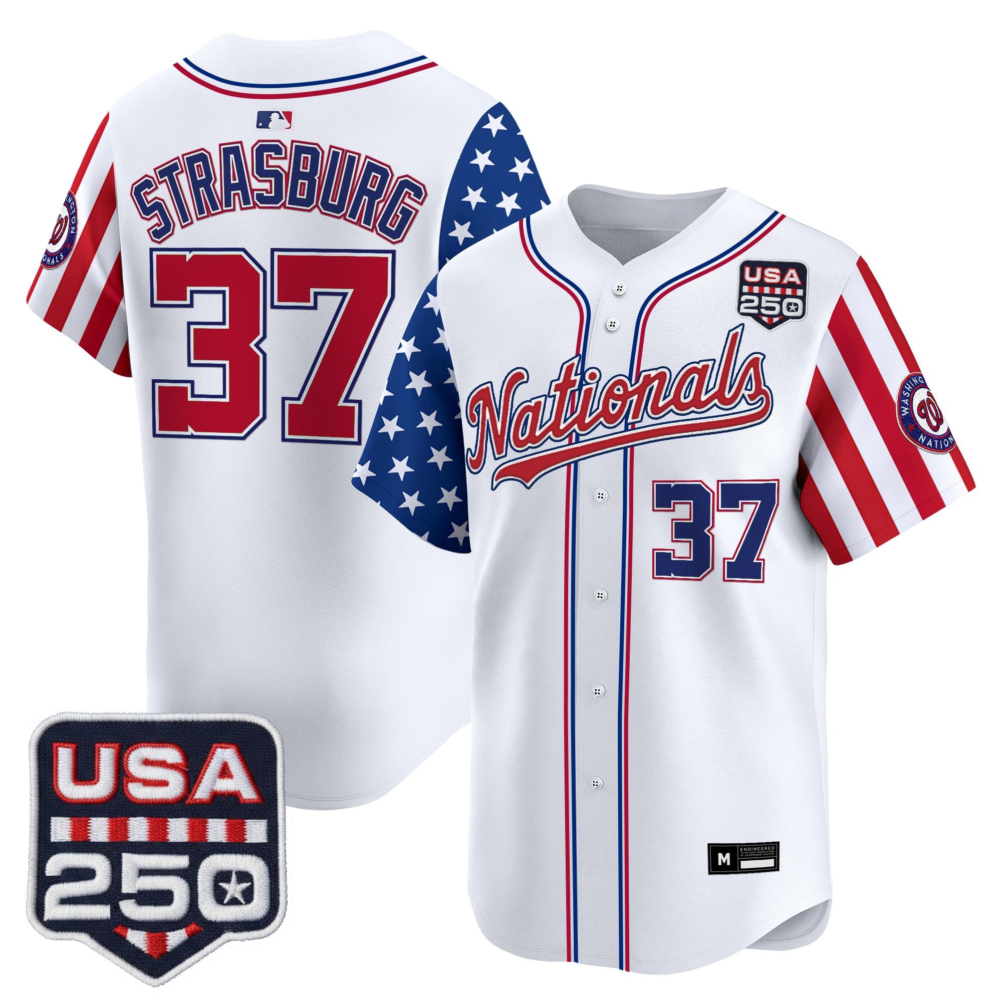 Men's Washington Nationals "America 250 Edition" Vapor Premier Limited Jersey - All Stitched