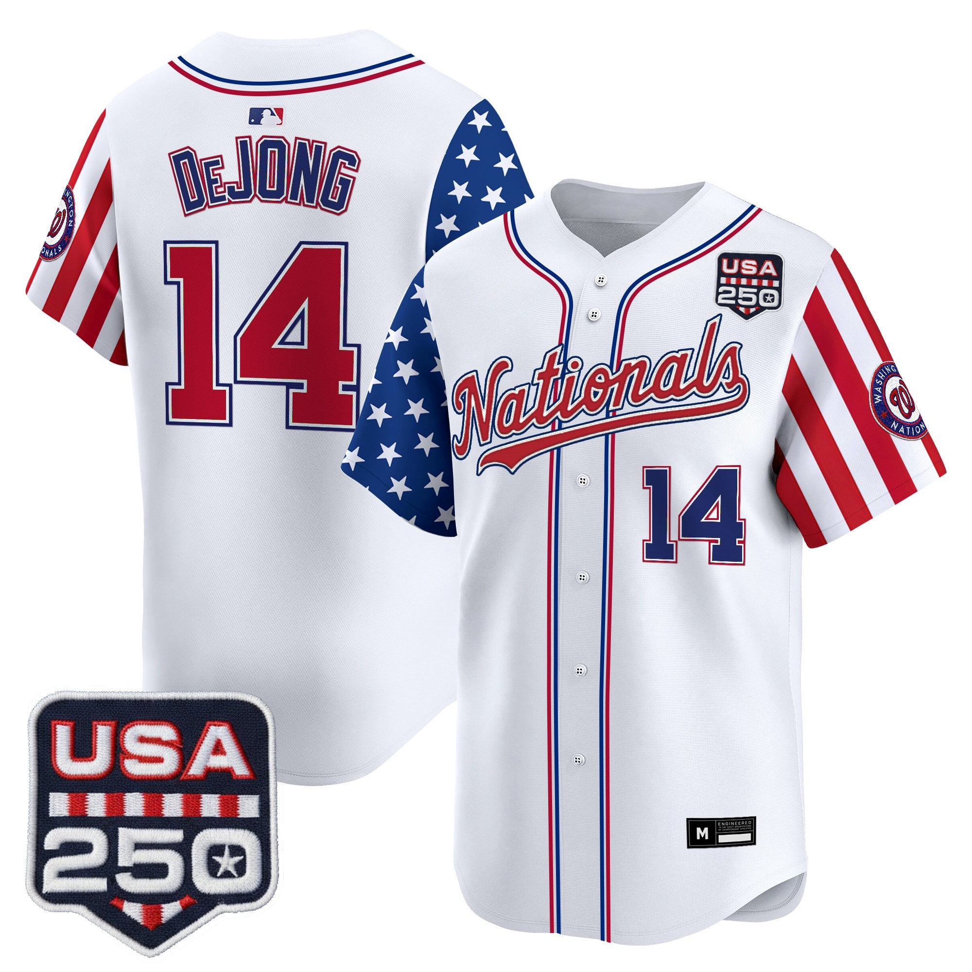 Men's Washington Nationals "America 250 Edition" Vapor Premier Limited Jersey - All Stitched