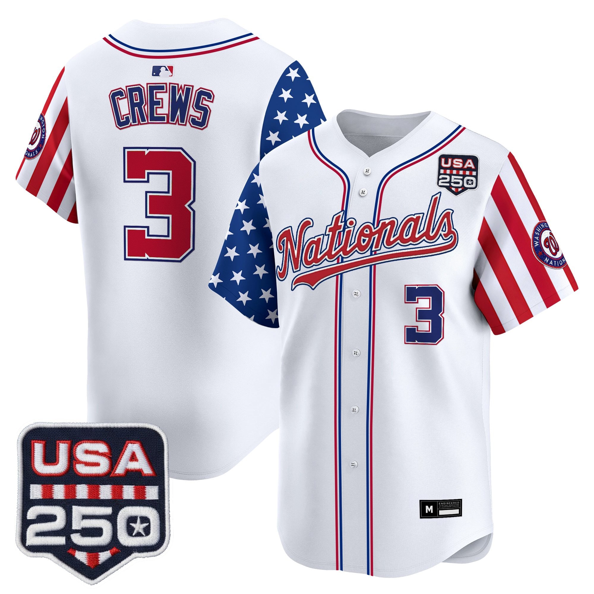 Men's Washington Nationals "America 250 Edition" Vapor Premier Limited Jersey - All Stitched