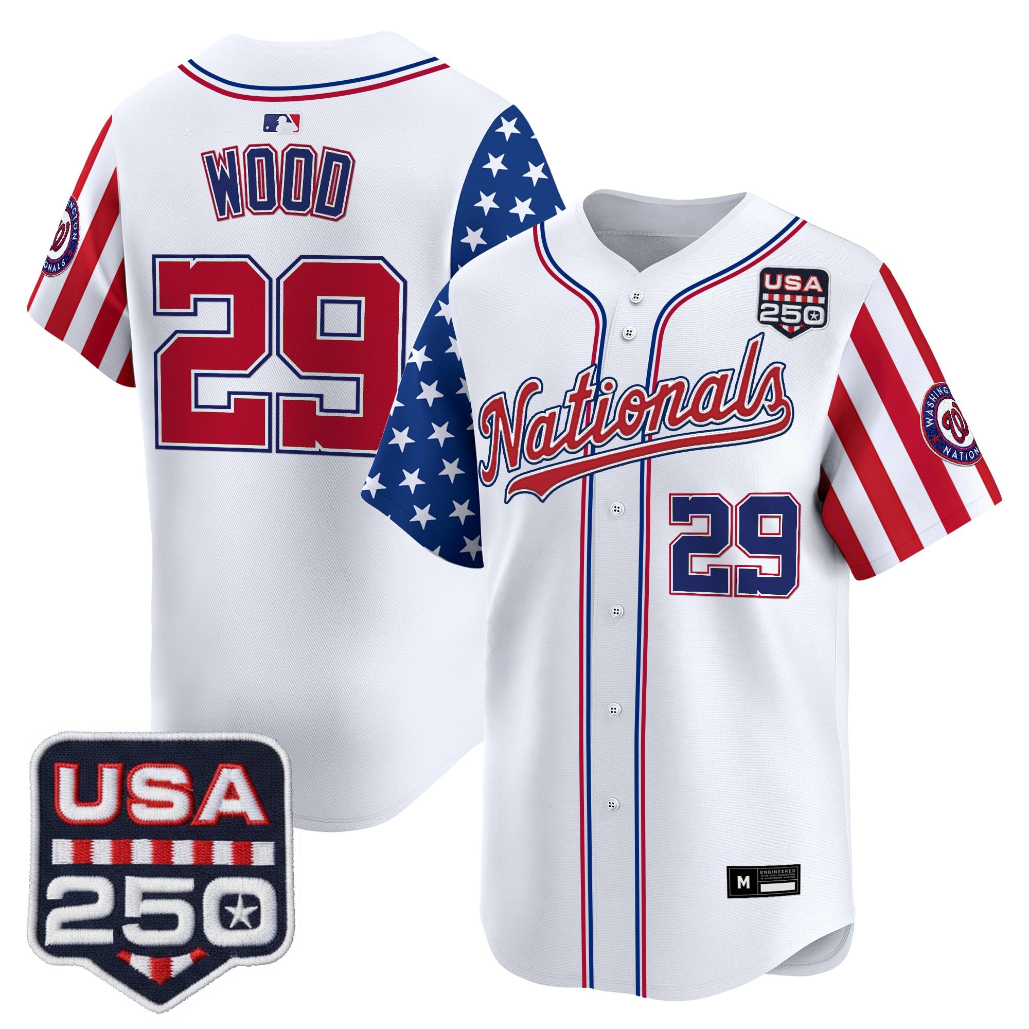Men's Washington Nationals "America 250 Edition" Vapor Premier Limited Jersey - All Stitched