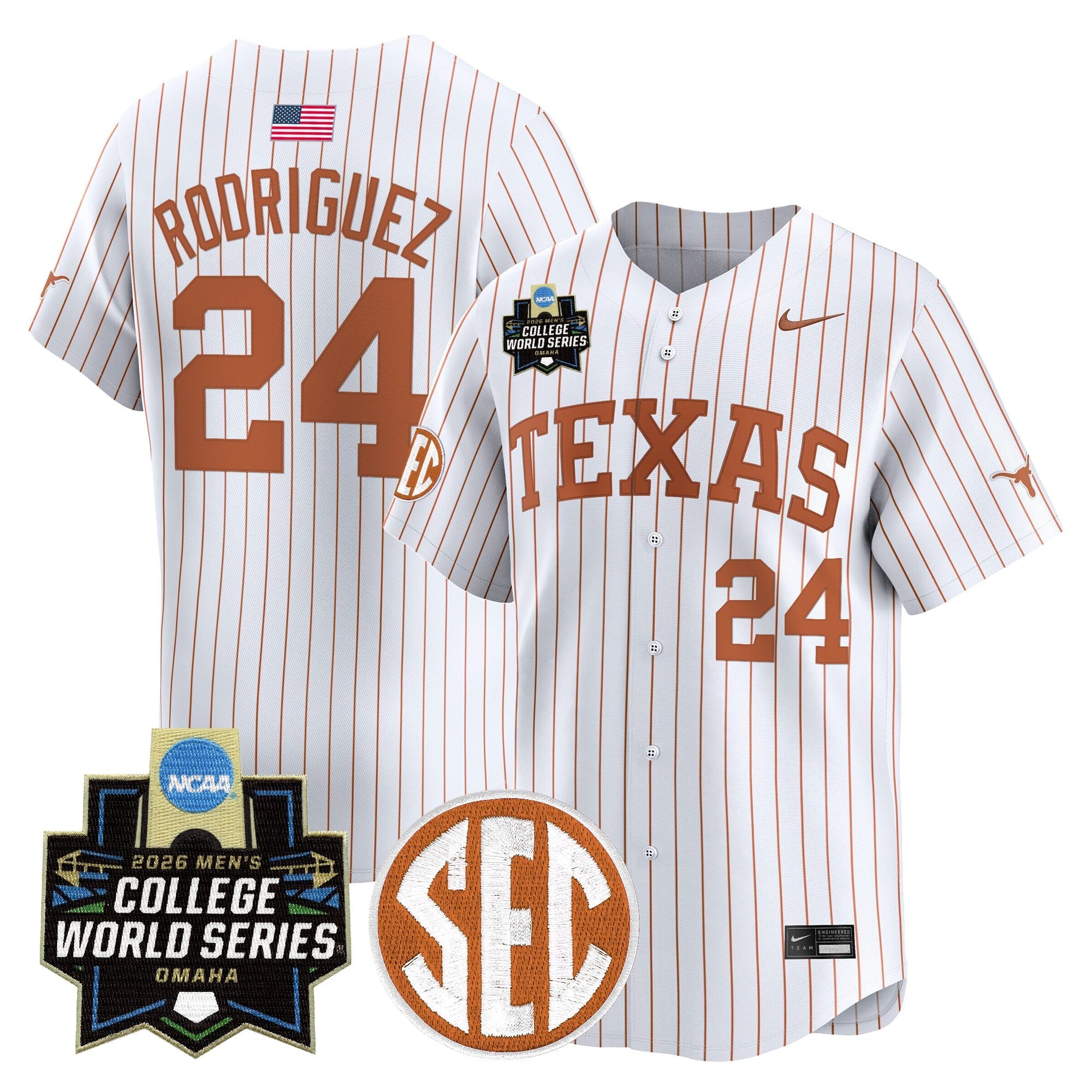Men's Texas Longhorns 2026 World Series Vapor Premier Limited Jersey - All Stitched
