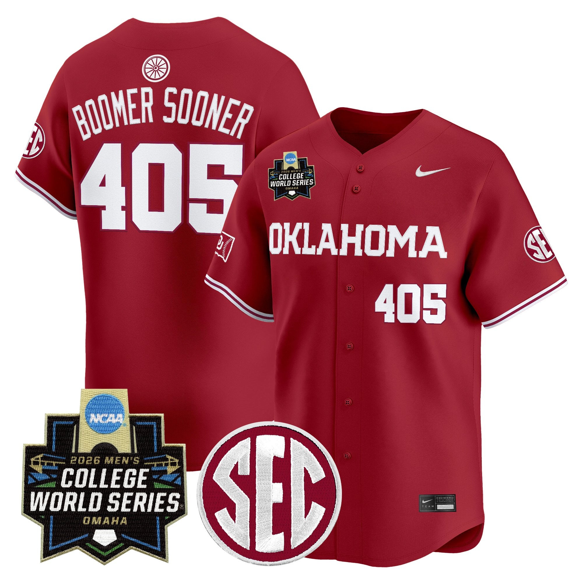 Men's Oklahoma Sooners 2026 World Series Vapor Premier Limited Jersey - All Stitched