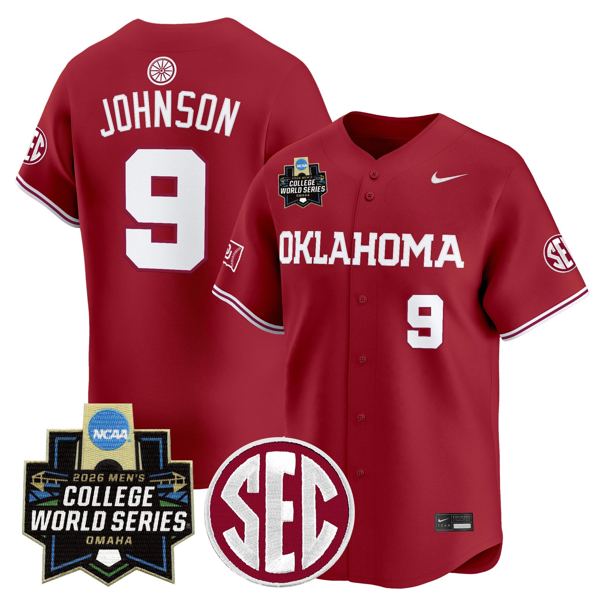 Men's Oklahoma Sooners 2026 World Series Vapor Premier Limited Jersey - All Stitched