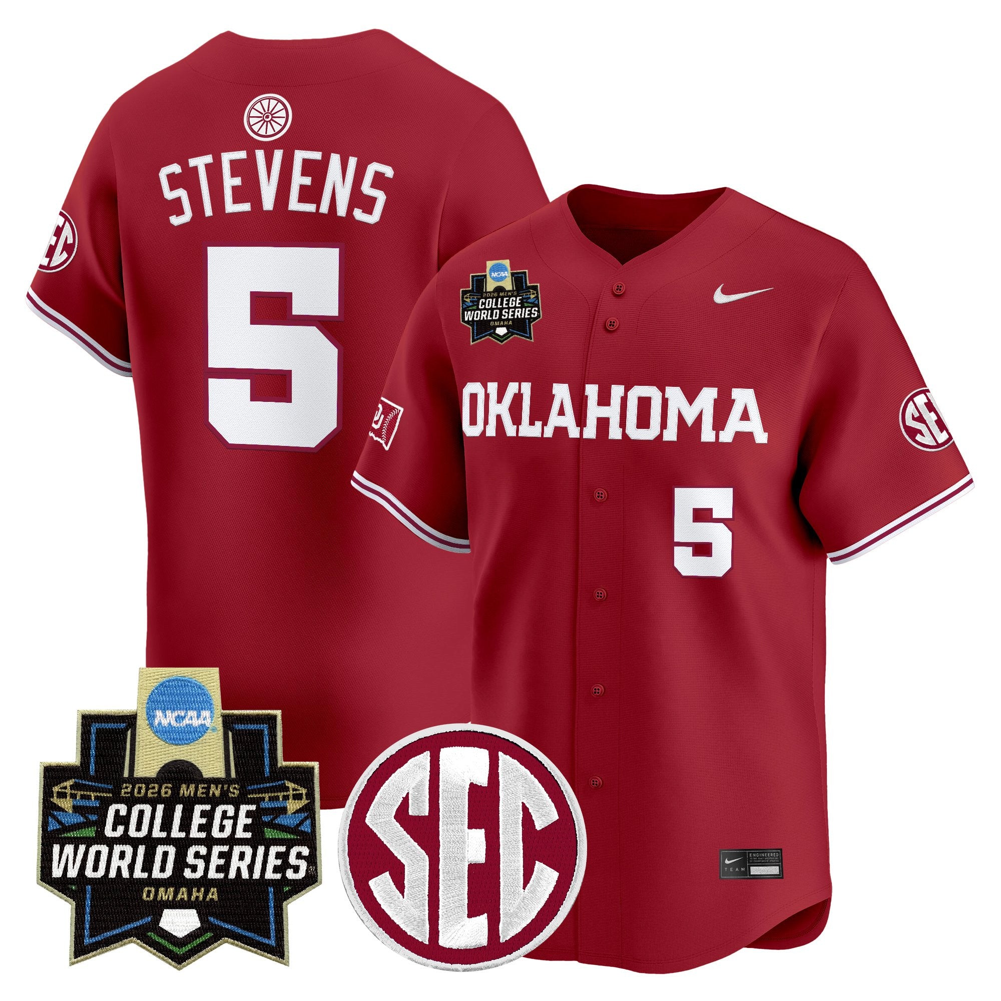 Men's Oklahoma Sooners 2026 World Series Vapor Premier Limited Jersey - All Stitched