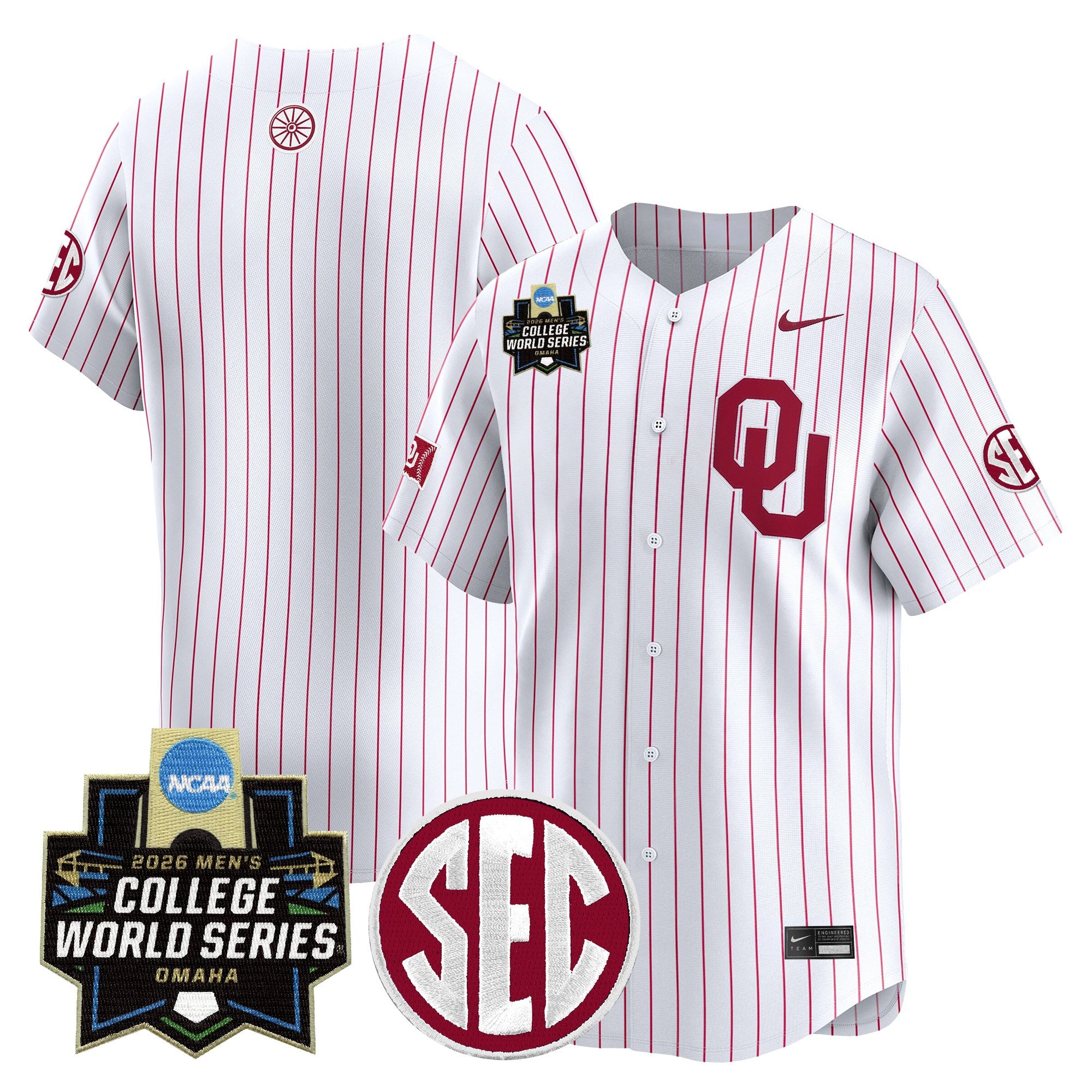 Men's Oklahoma Sooners 2026 World Series Vapor Premier Limited Jersey - All Stitched