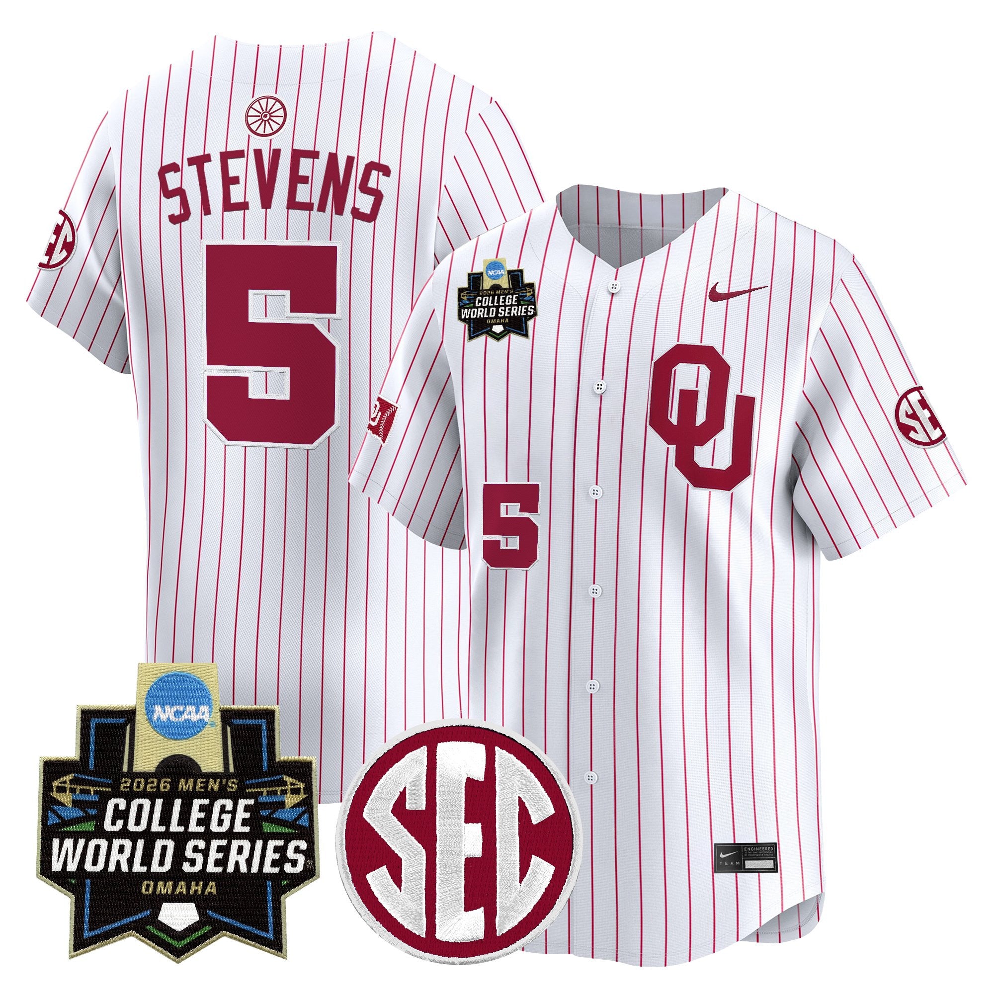 Men's Oklahoma Sooners 2026 World Series Vapor Premier Limited Jersey - All Stitched