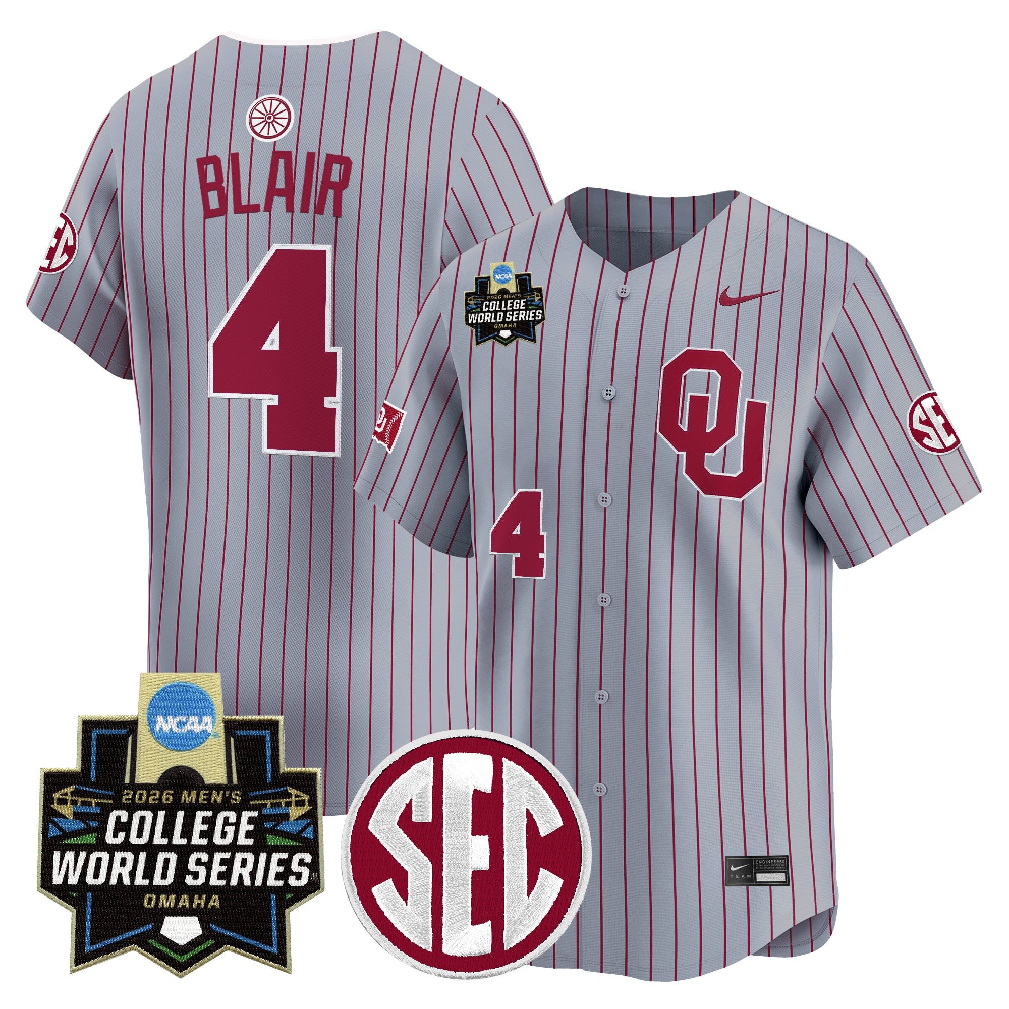 Men's Oklahoma Sooners 2026 World Series Vapor Premier Limited Jersey - All Stitched