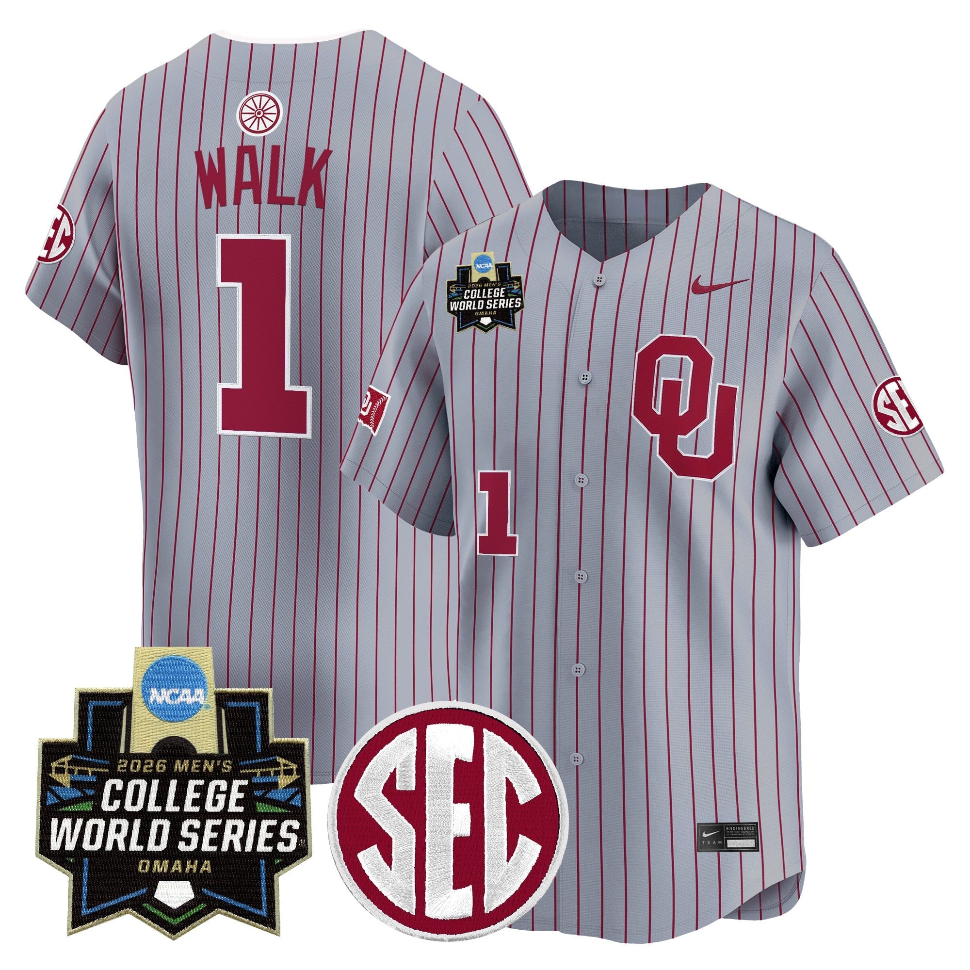 Men's Oklahoma Sooners 2026 World Series Vapor Premier Limited Jersey - All Stitched