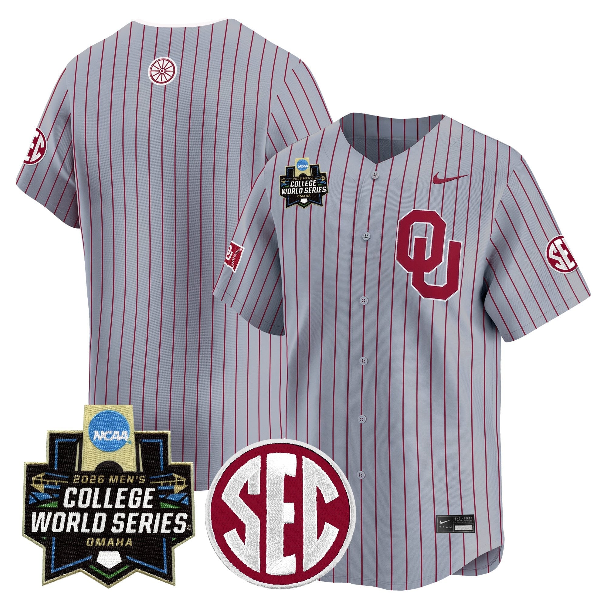 Men's Oklahoma Sooners 2026 World Series Vapor Premier Limited Jersey - All Stitched