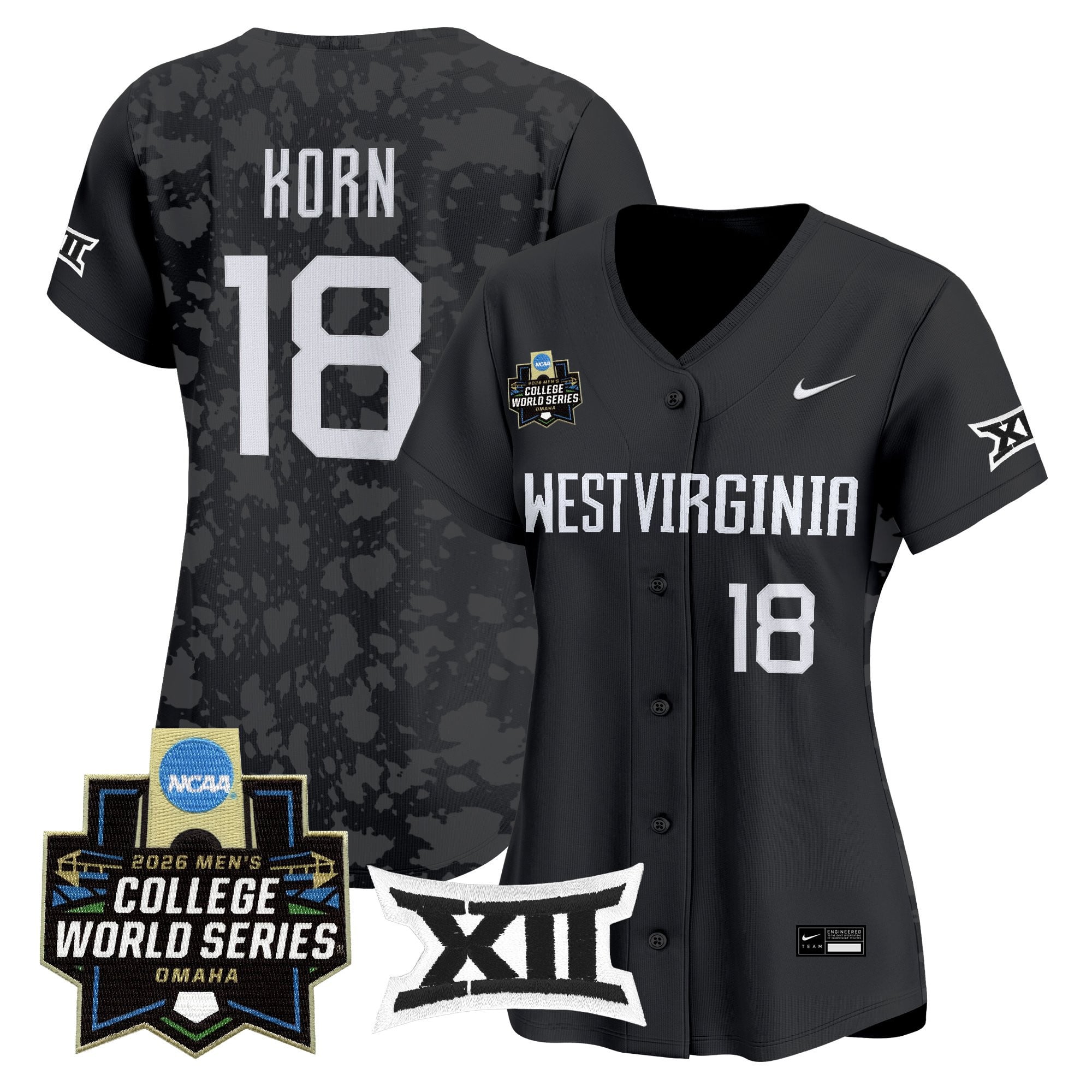 Women's West Virginia Mountaineers 2026 World Series Patch Vapor Premier Limited Jersey - All Stitched