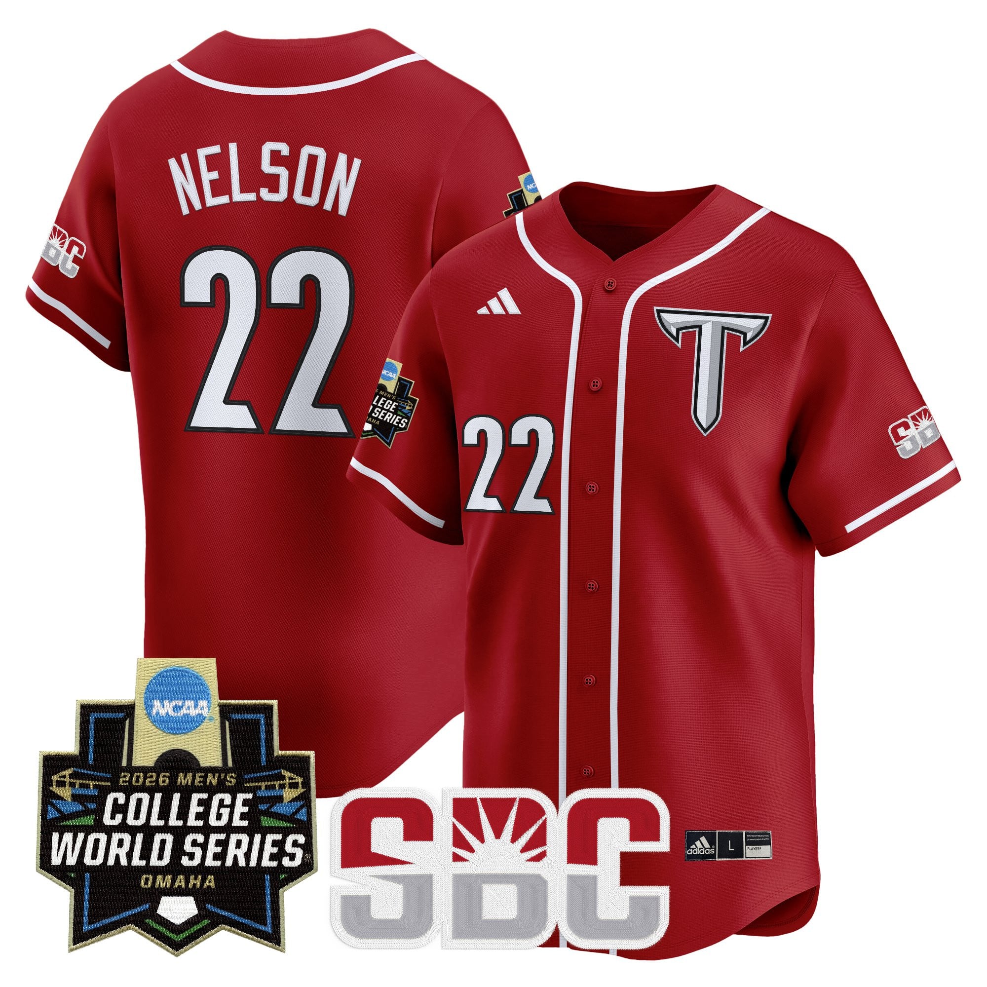 Men's Troy Trojans 2026 World Series Vapor Premier Limited Jersey - All Stitched