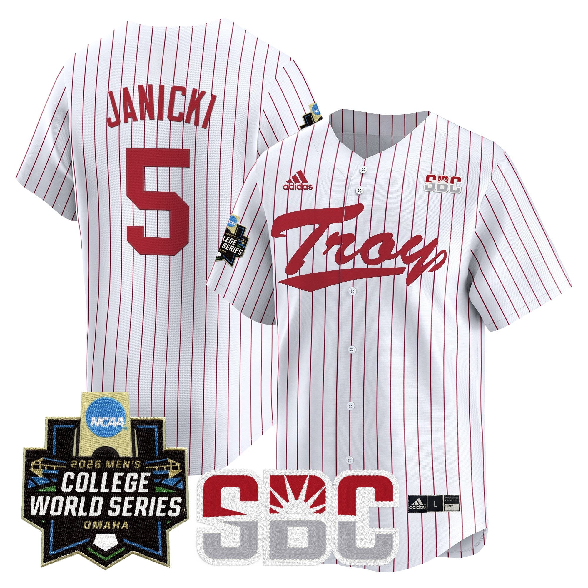 Men's Troy Trojans 2026 World Series Vapor Premier Limited Jersey - All Stitched
