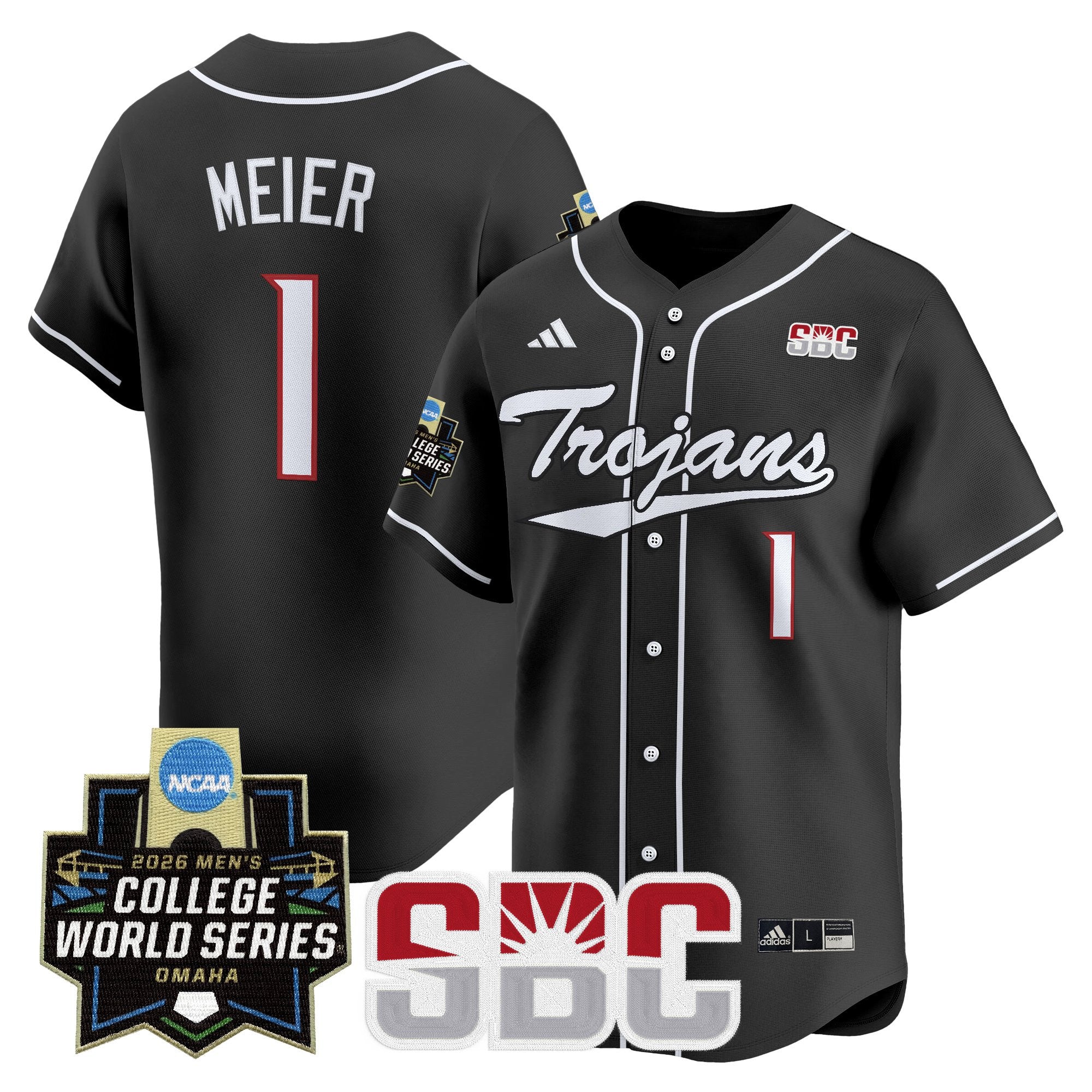 Men's Troy Trojans 2026 World Series Vapor Premier Limited Jersey - All Stitched