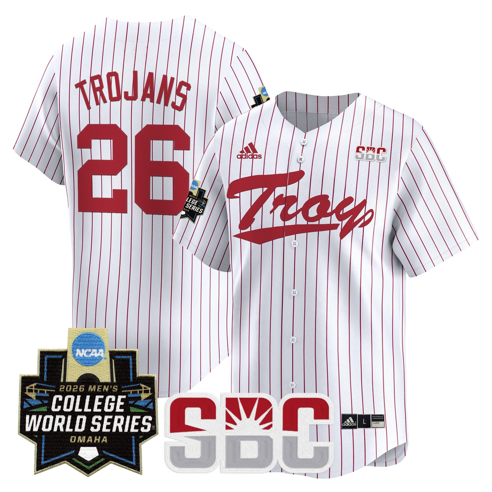 Men's Troy Trojans 2026 World Series Vapor Premier Limited Jersey - All Stitched