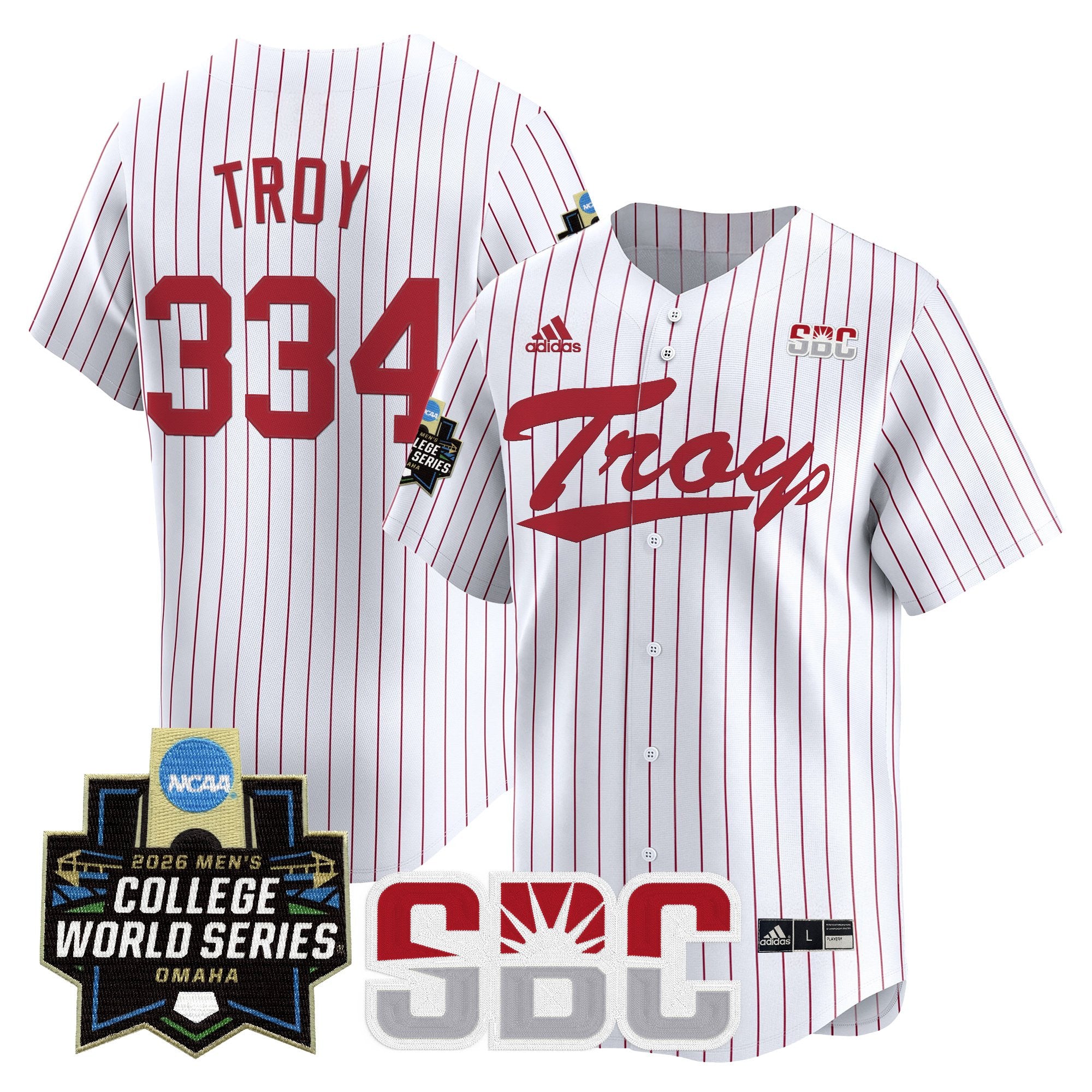 Men's Troy Trojans 2026 World Series Vapor Premier Limited Jersey - All Stitched